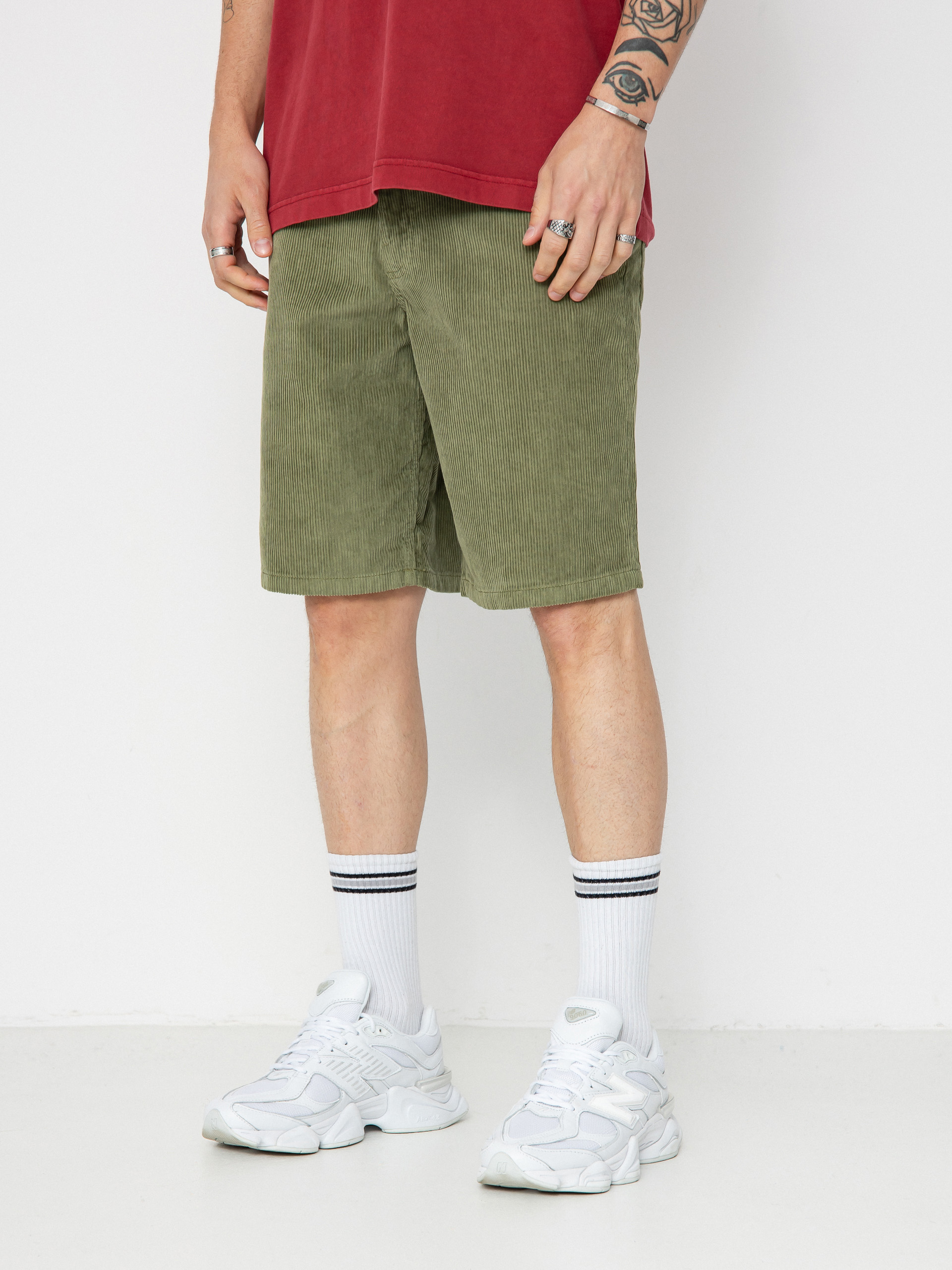 Vans Check 5 Loose Corduroy Shorts - green (loden green)