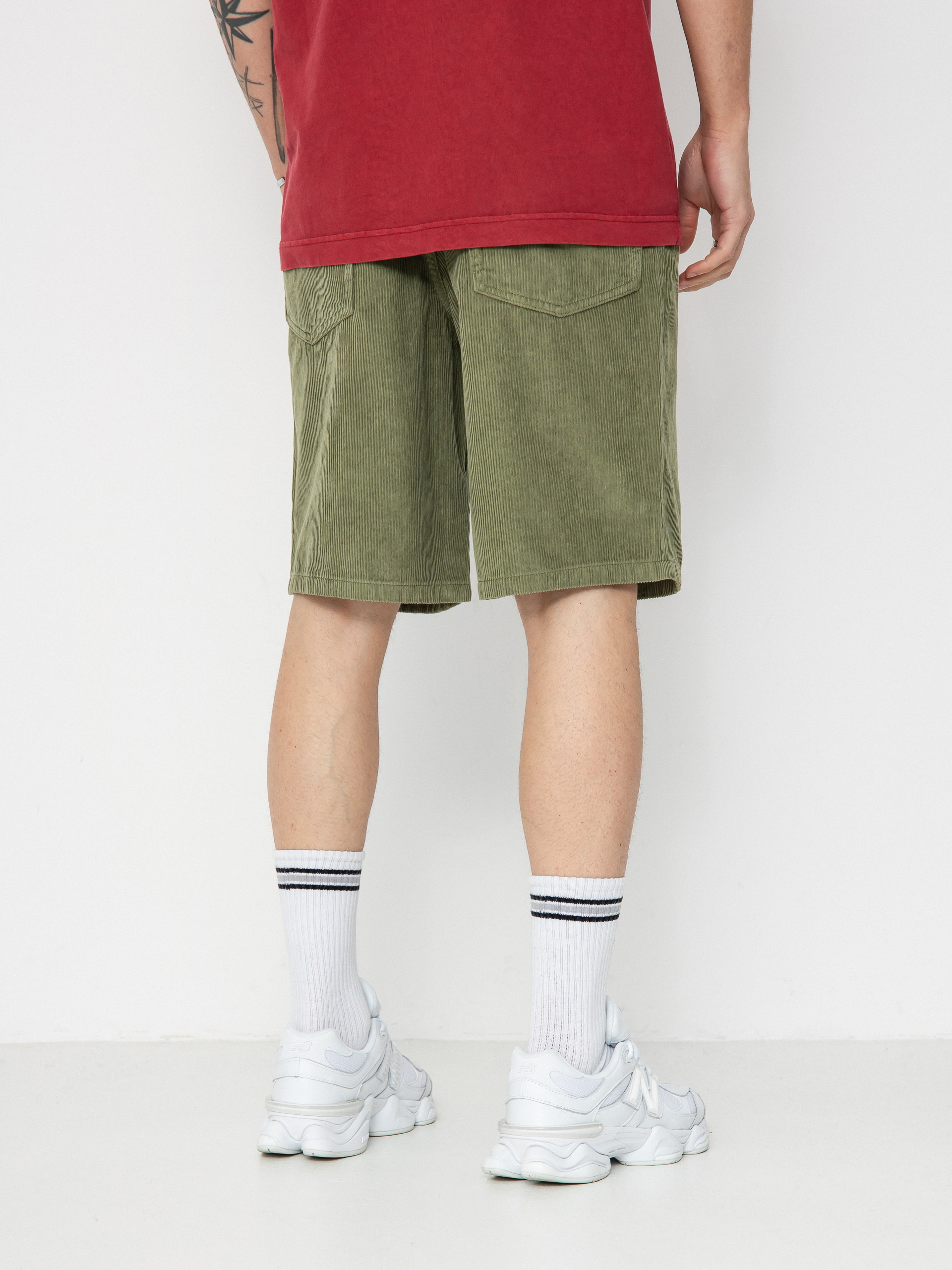 Vans Check 5 Loose Corduroy Shorts (loden green)