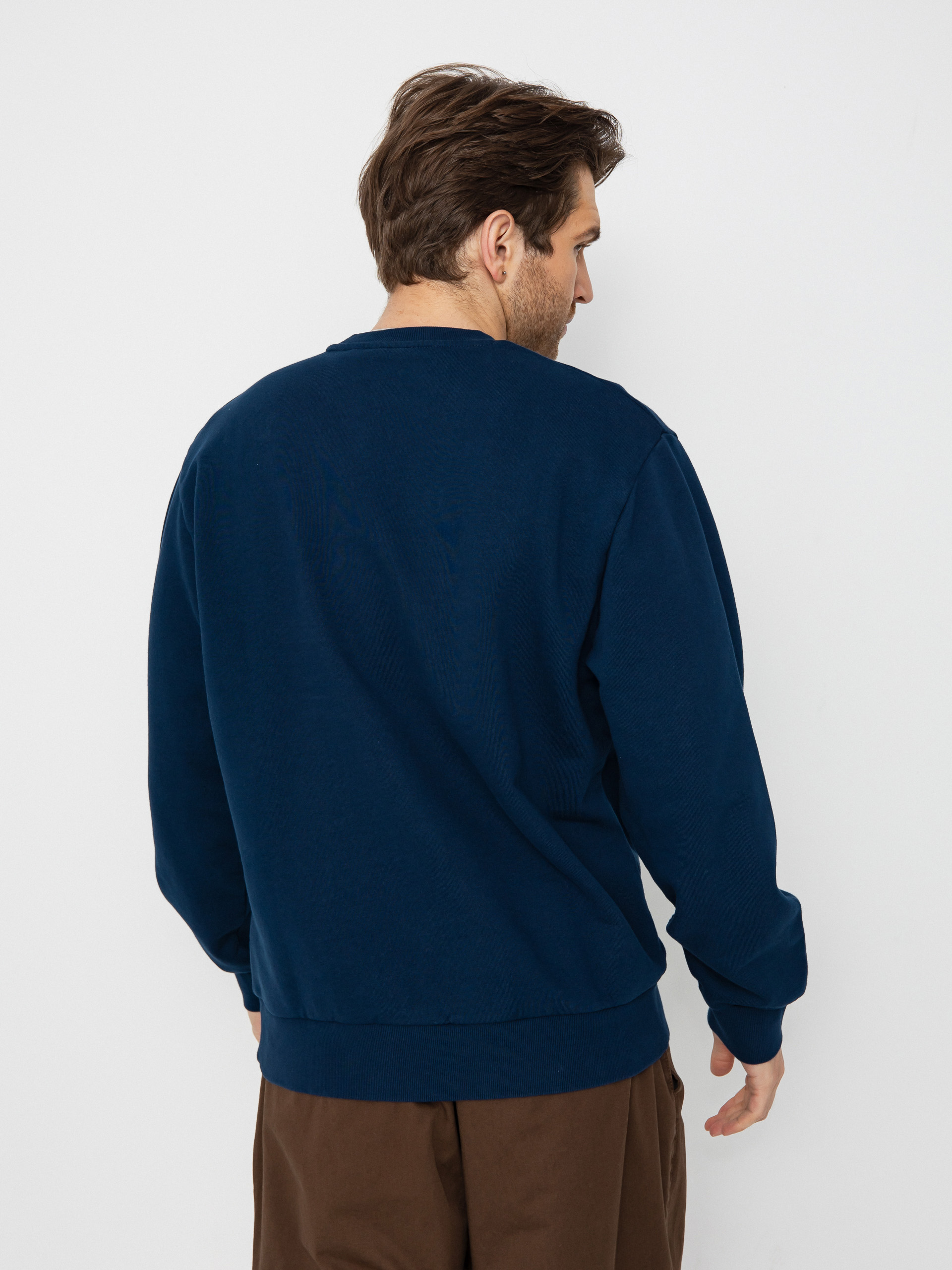 Carhartt WIP Script Embroidery Sweatshirt (ink/air yellow)