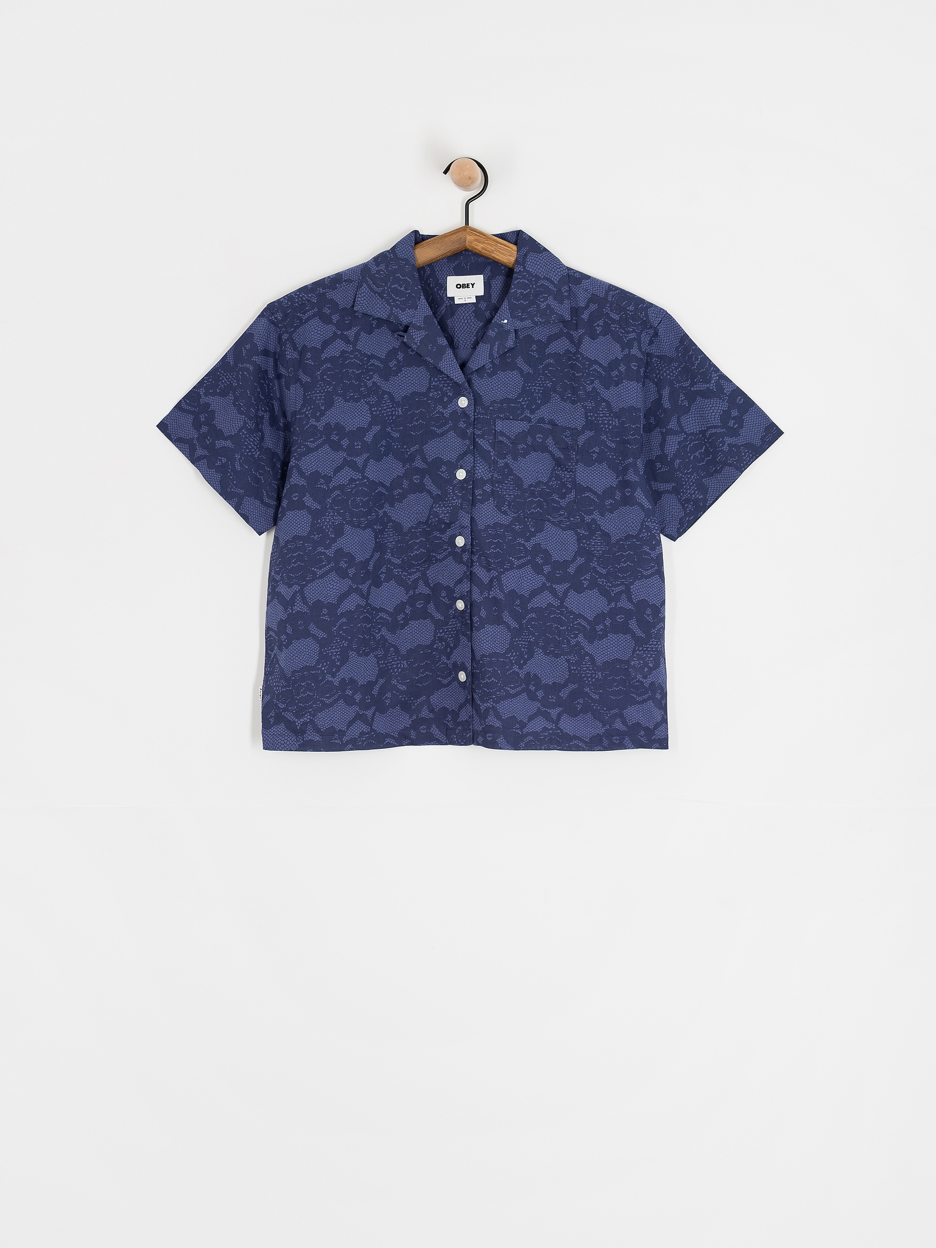 OBEY Cecilie Lace Hemd Wmn (blue multi)