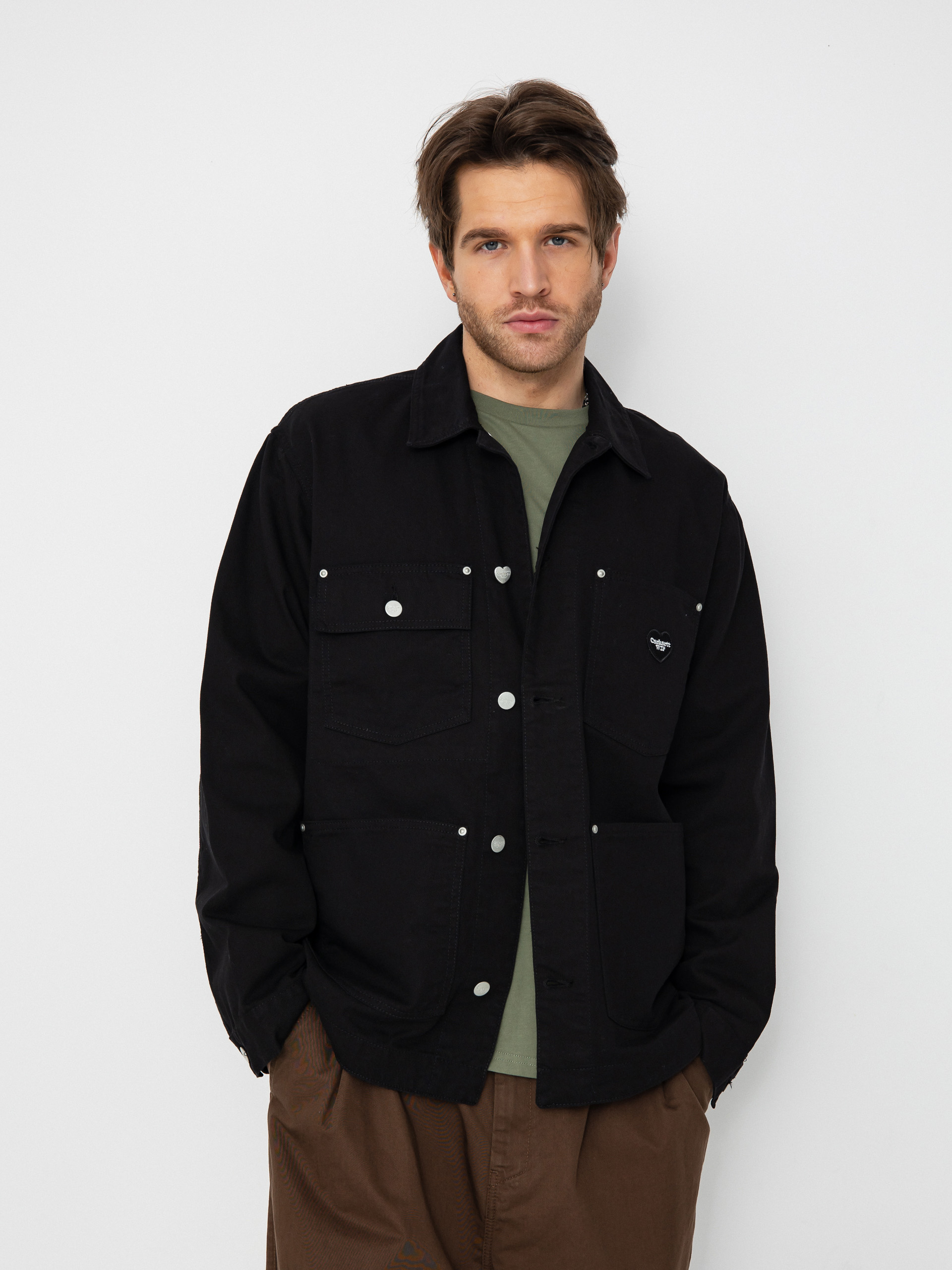 Carhartt WIP Drewe Chore Coat Jacket (black)