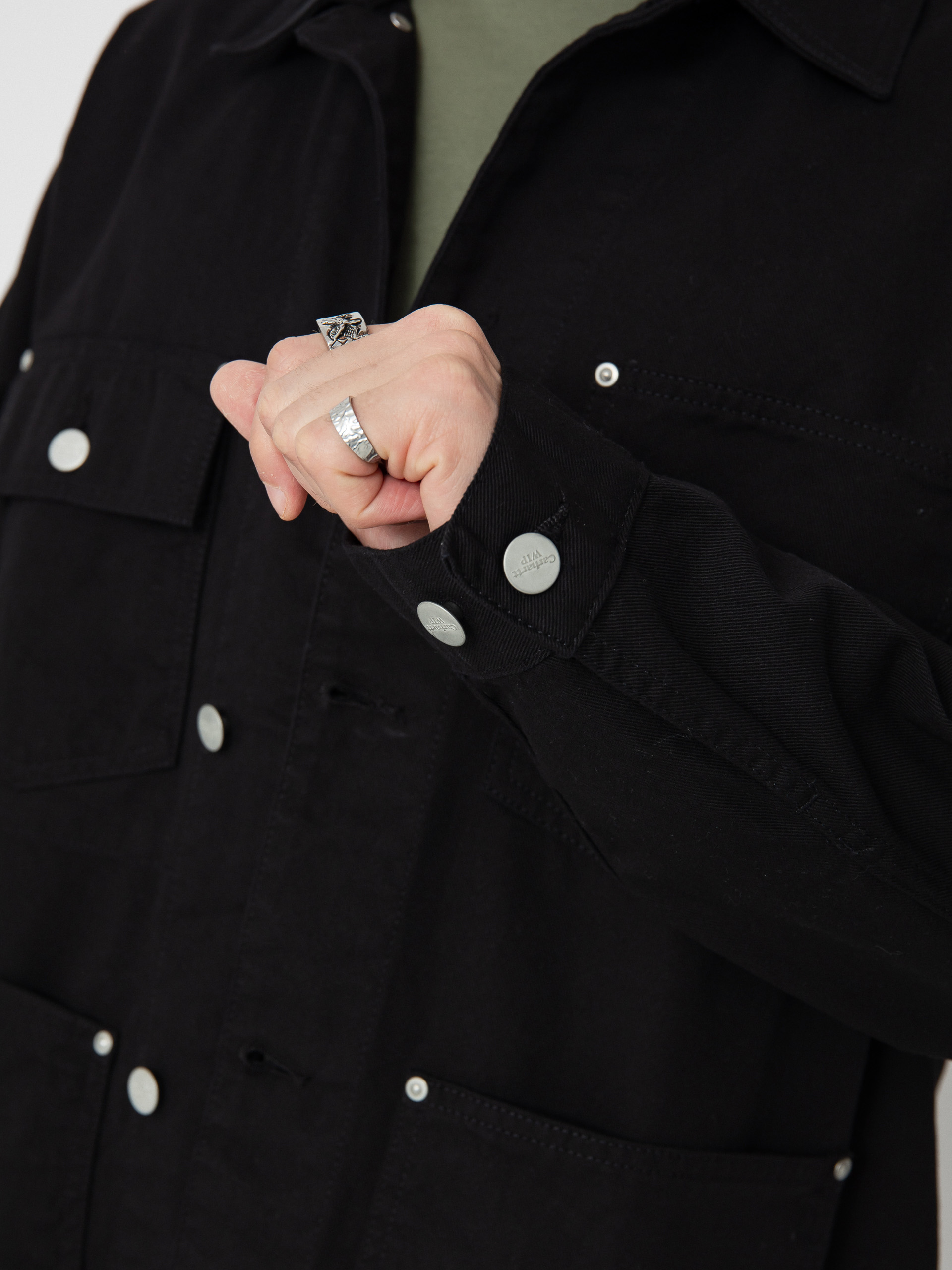 Carhartt WIP Drewe Chore Coat Jacket (black)
