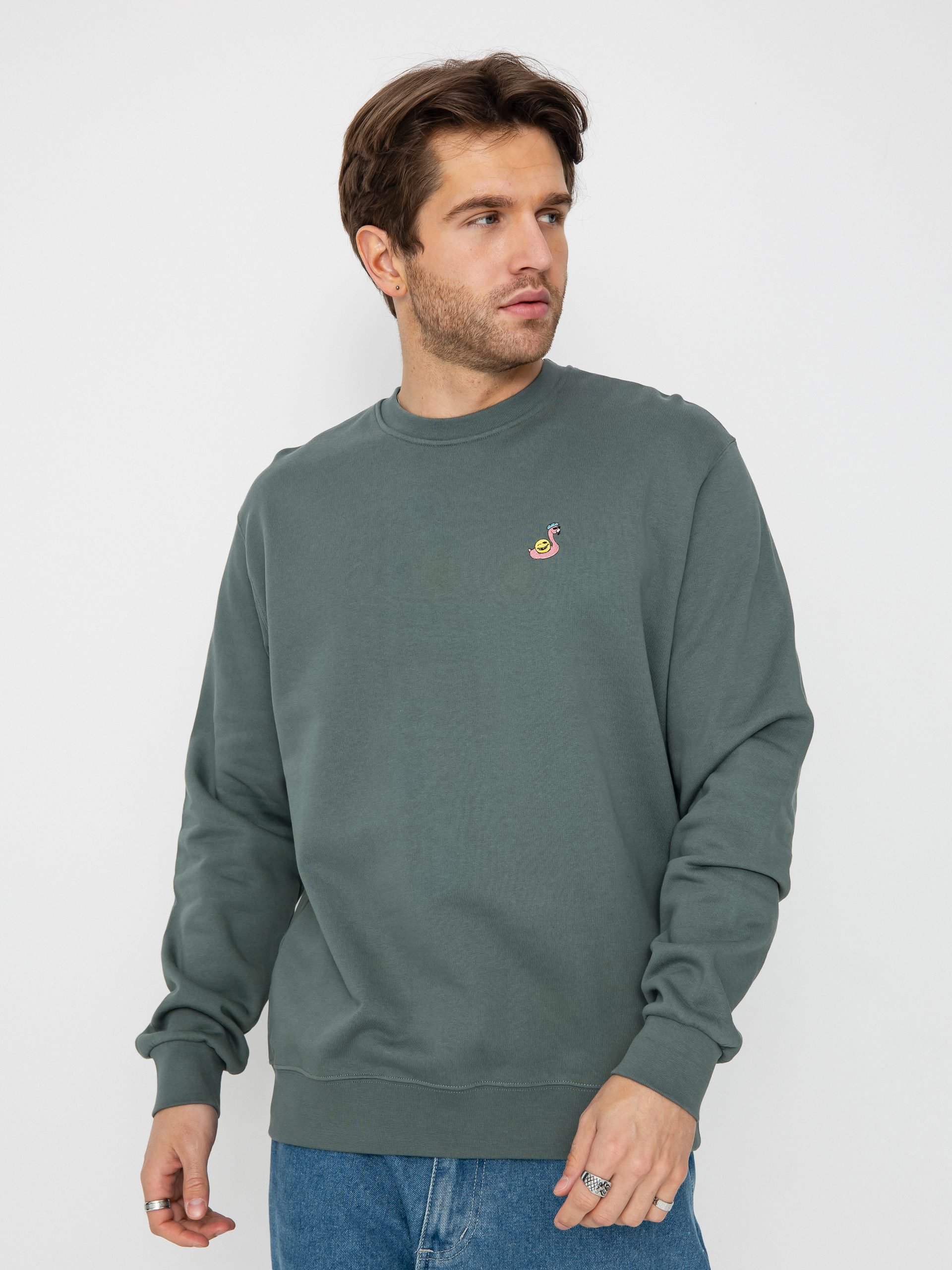 Billabong Sweatshirt Halfrack Crew - blue (washed blue)