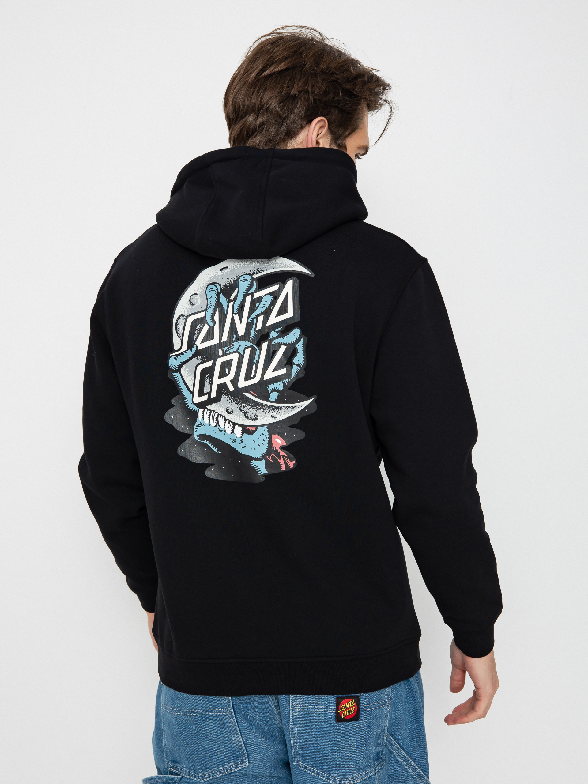 Santa Cruz Crescent Bone Hand HD Hoodie (black)
