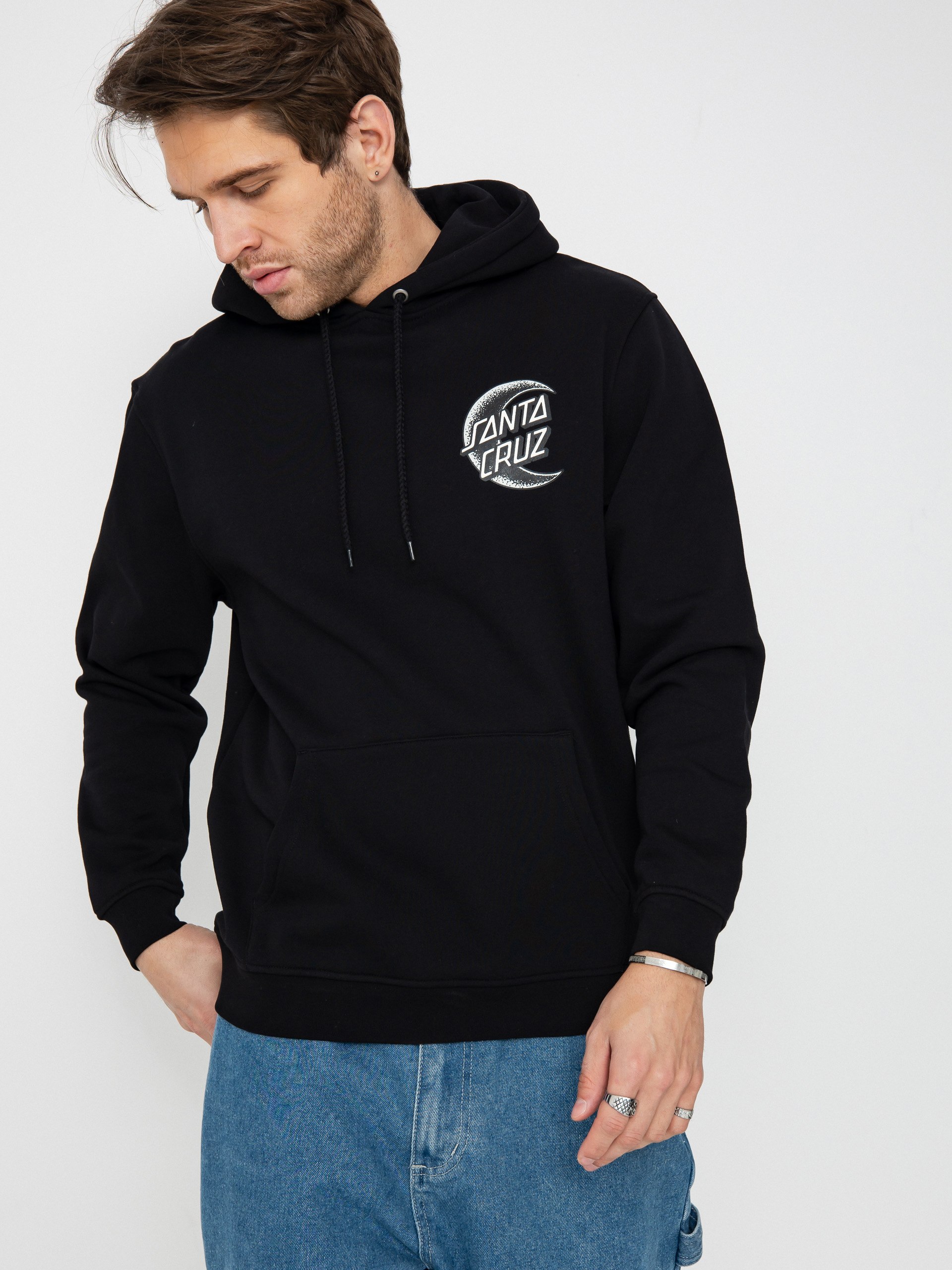Santa Cruz Crescent Bone Hand HD Hoodie (black)