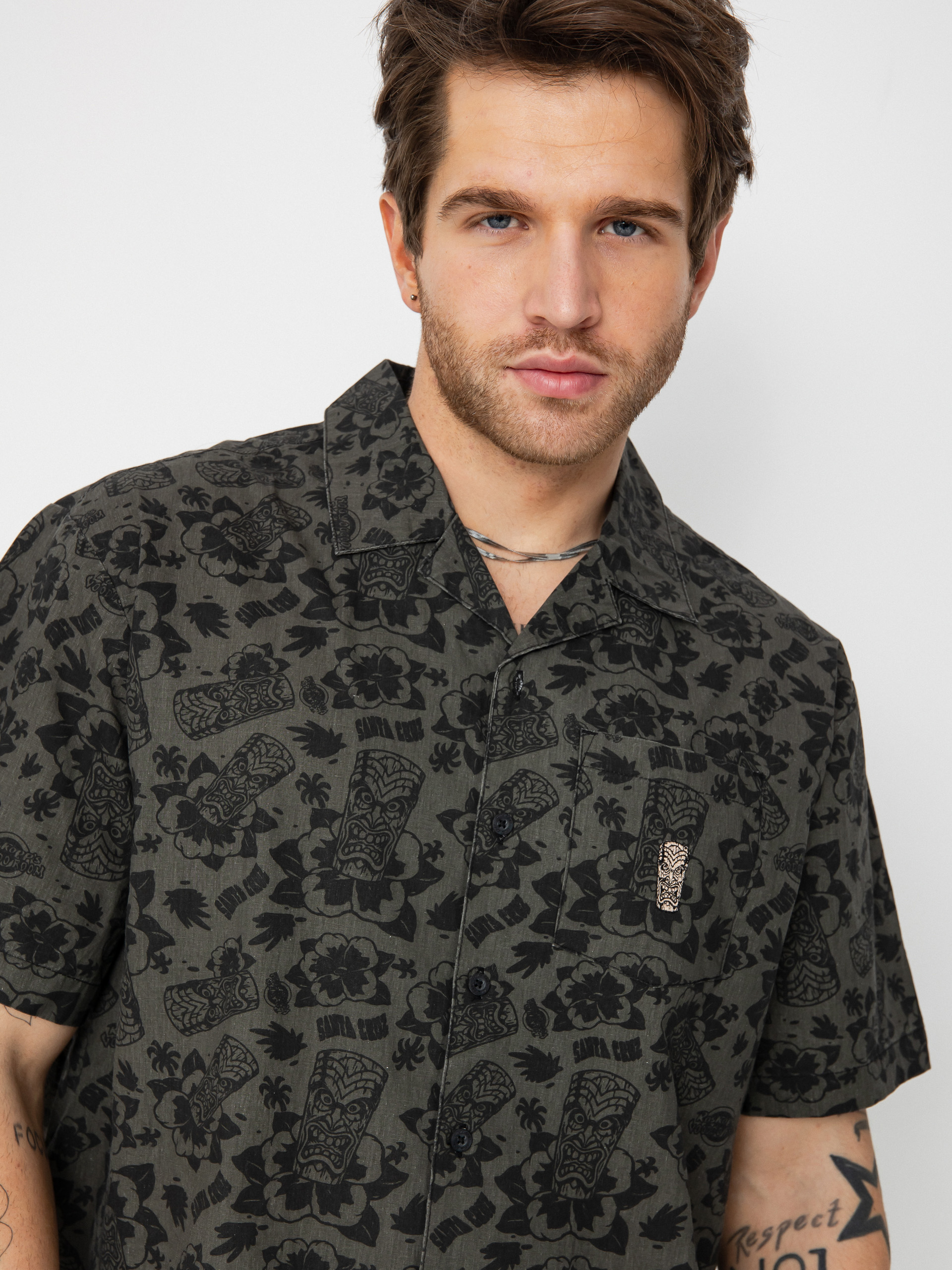 Santa Cruz Roskopp Voodoo Room Hemd (black)