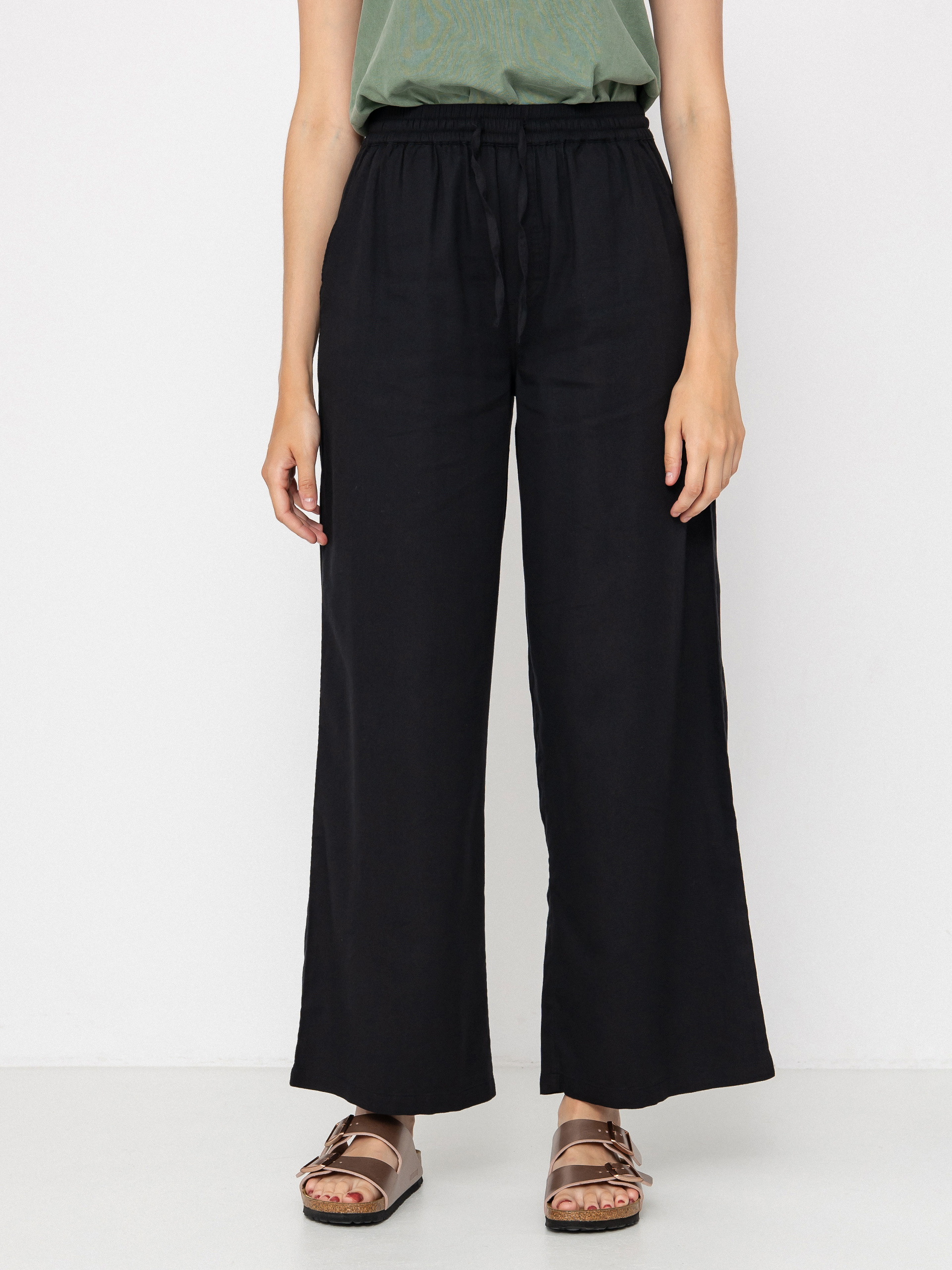 【新古品/アウトレット】 VOLCOM 女性用 ブラック フレアパンツ M/M Volcom Pants Dropping In Wmn - black (black)