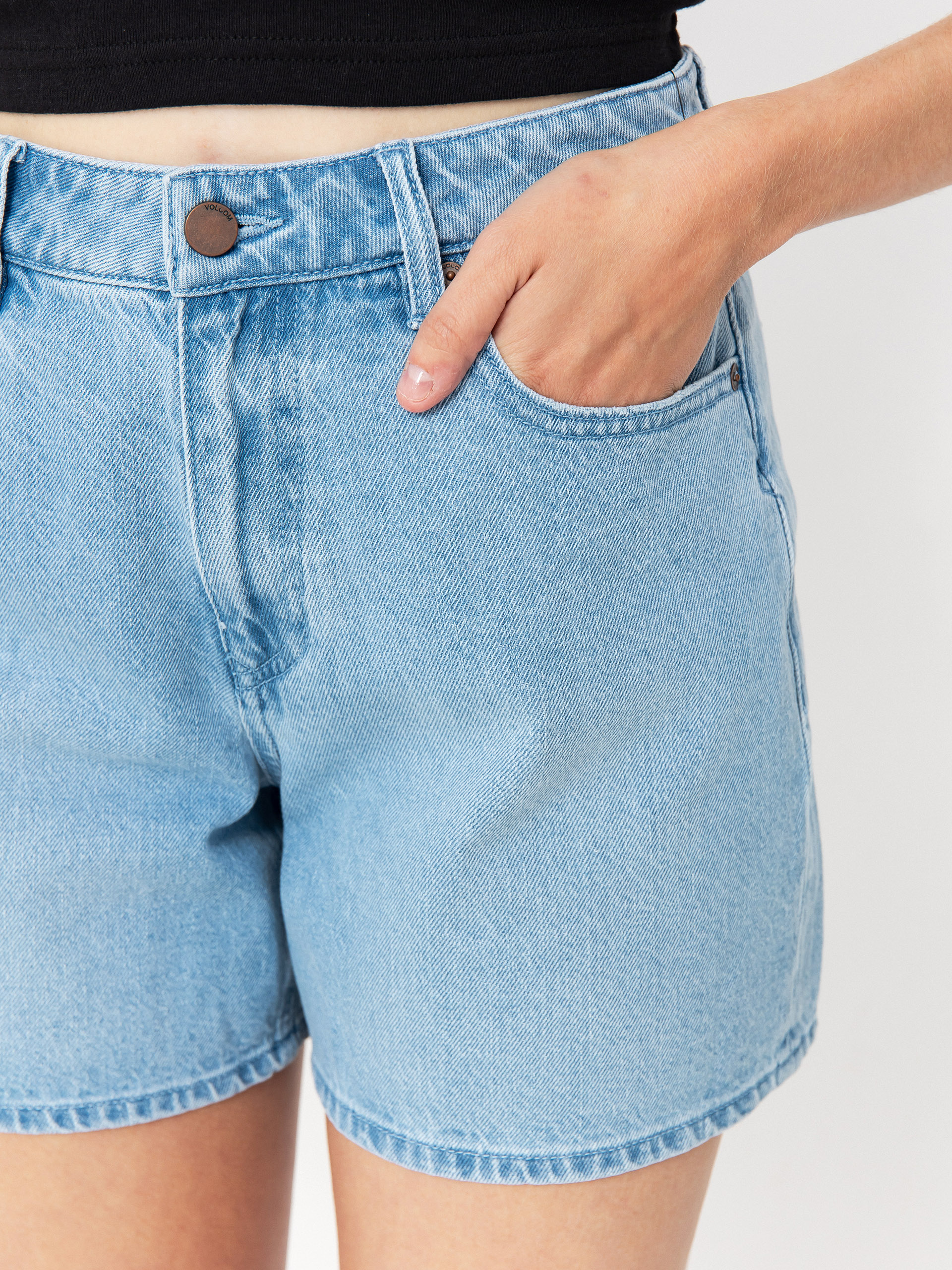 Volcom Shorts Stoned Bf Wmn (blue bird)