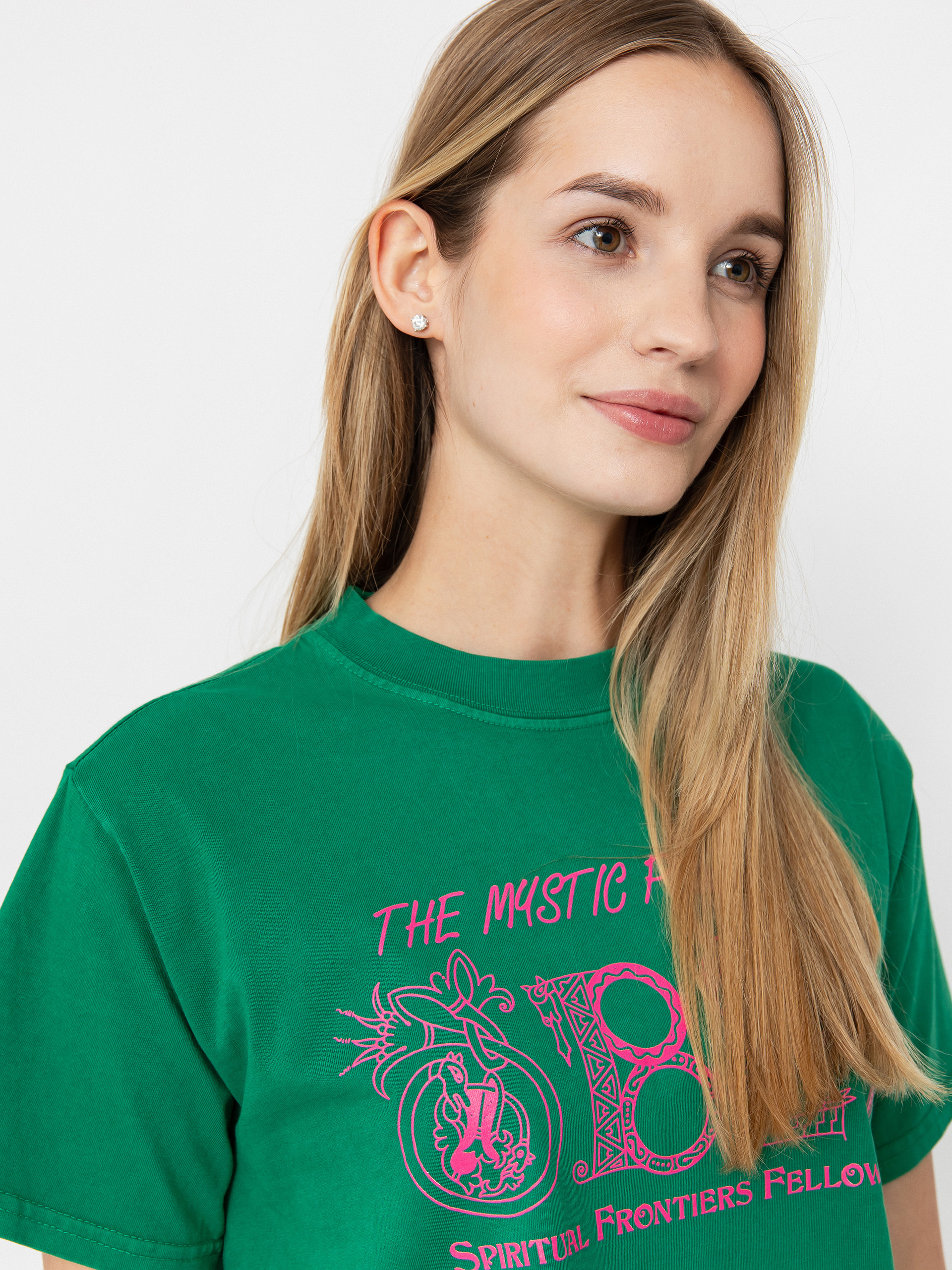 OBEY Mystic Powers Of Obey Wmn T-Shirt (green tambourine)
