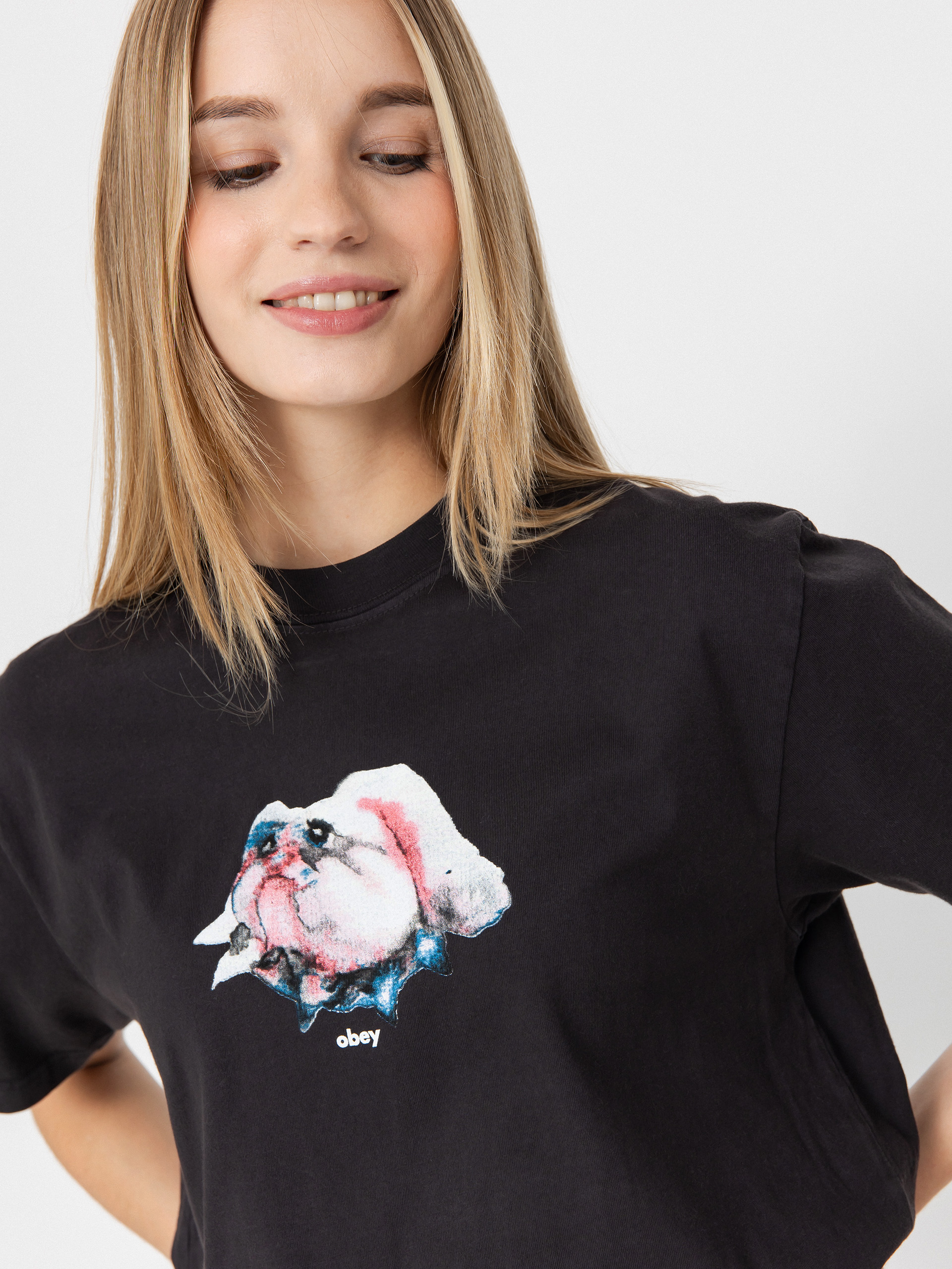 OBEY Bulldog Wmn T-Shirt (pigment black)