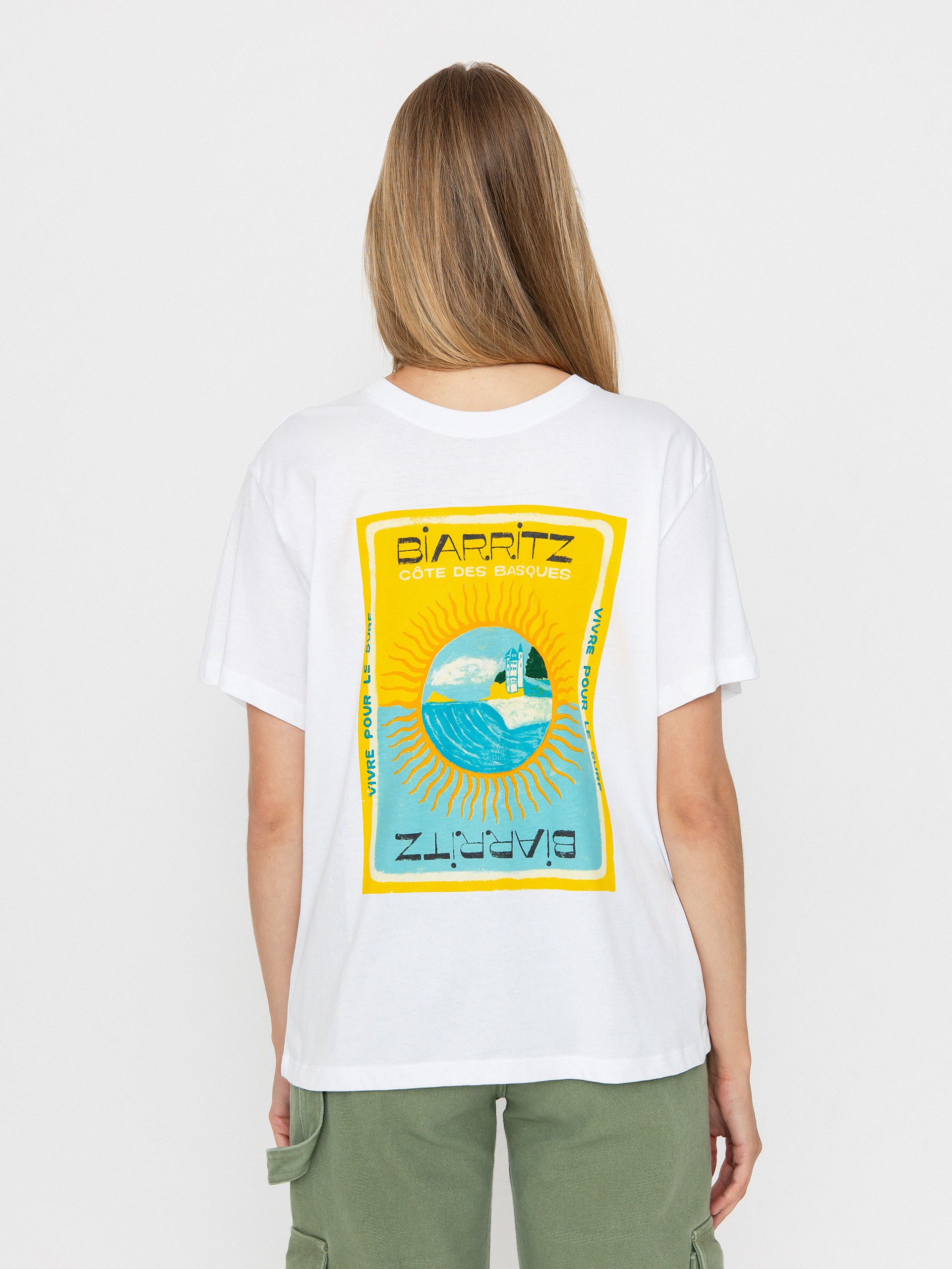 Roxy Atlas Hangloose T-shirt Wmn (bright white biarritz)