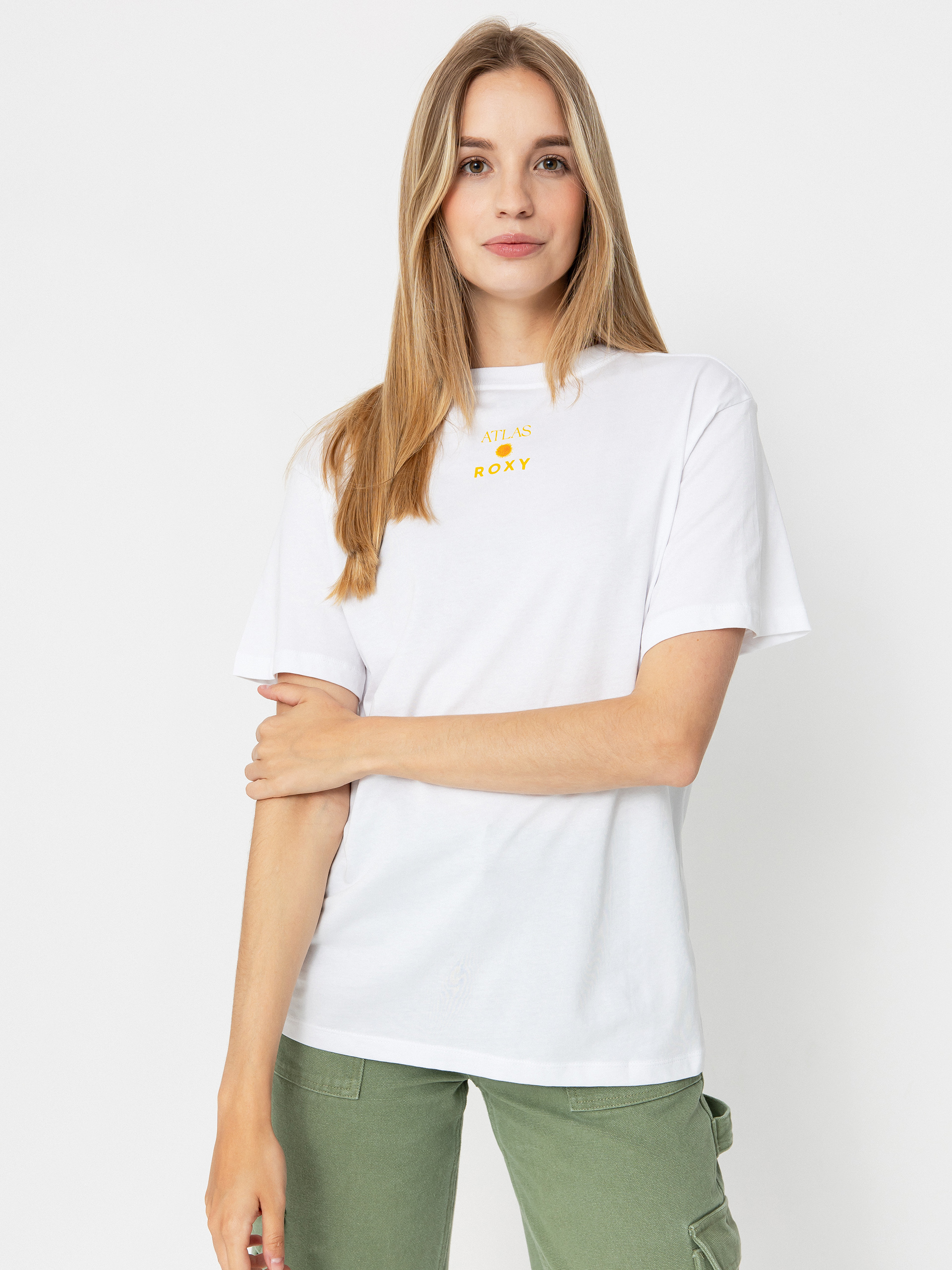 Roxy Atlas Hangloose T-shirt Wmn (bright white biarritz)