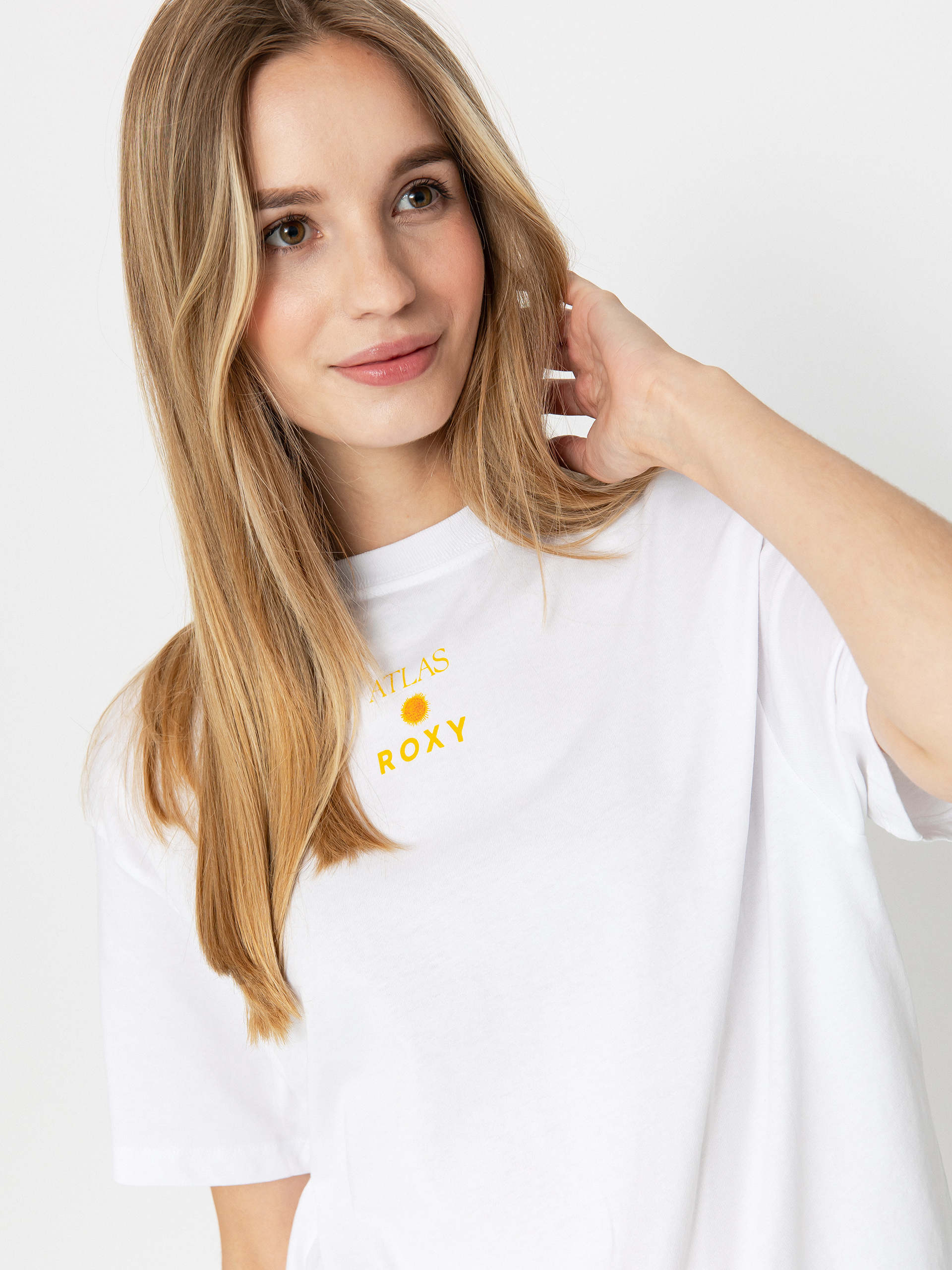 Roxy Atlas Hangloose T-shirt Wmn (bright white biarritz)
