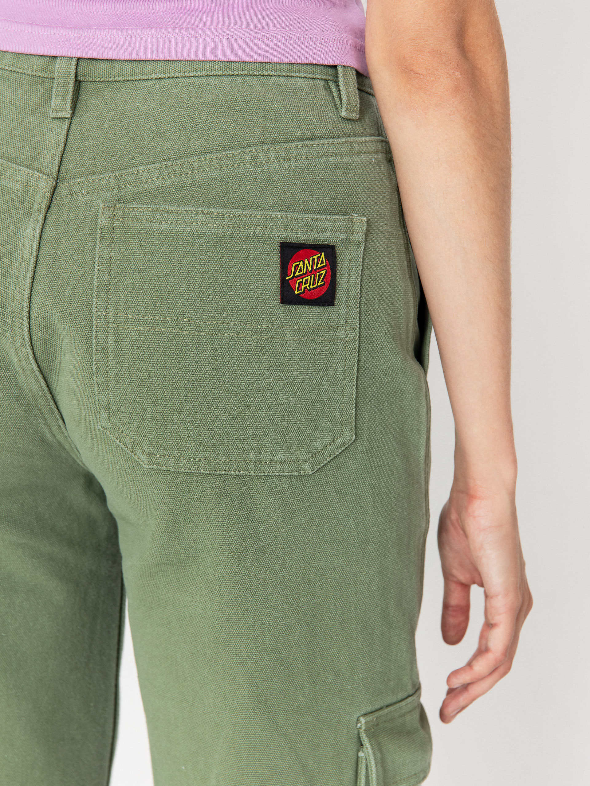 Santa Cruz Workers Cargo Wmn Hose (pale sage wash)