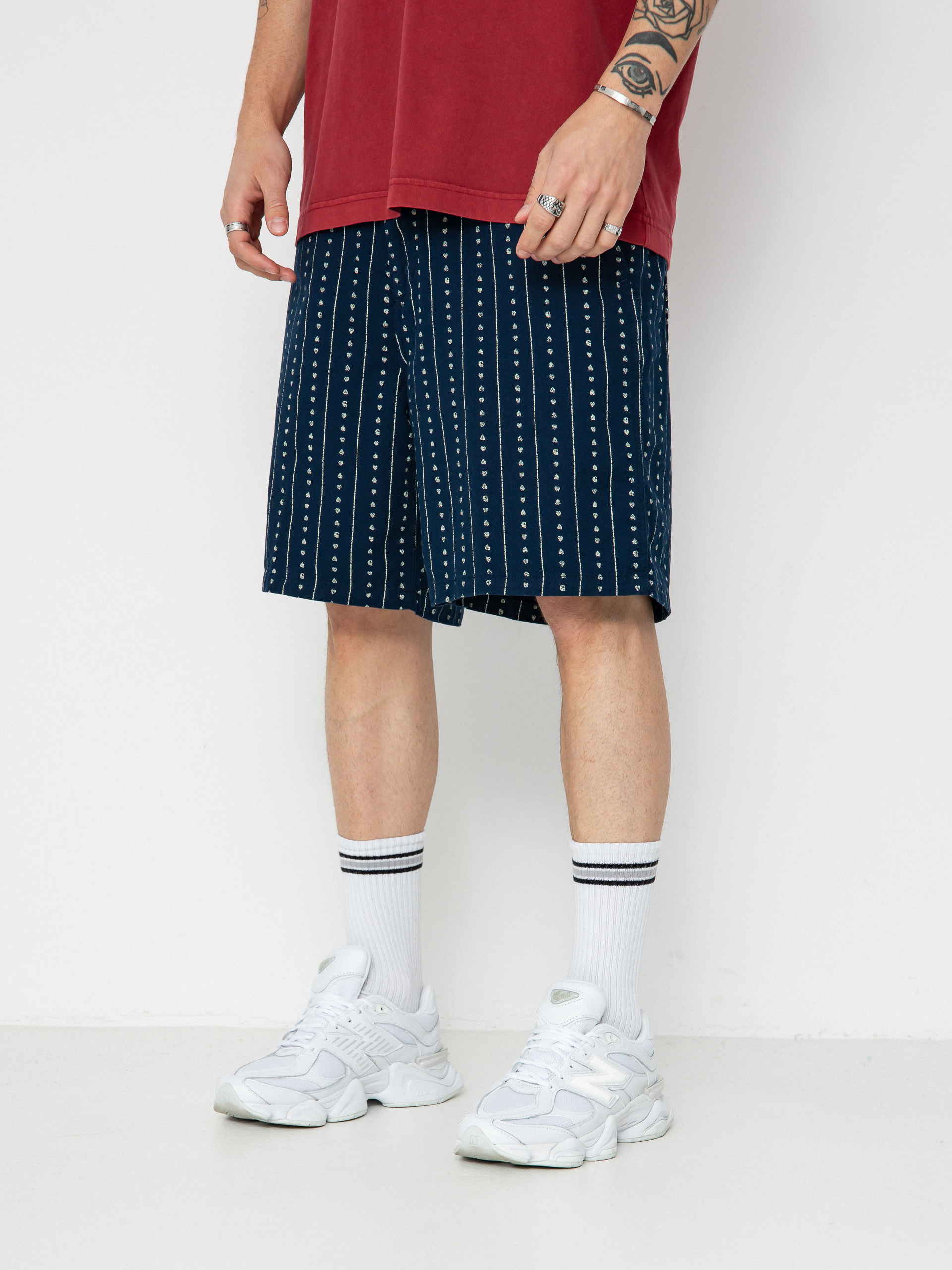 Carhartt WIP Shorts Drewe (heart c pinstripe/ink/natural)