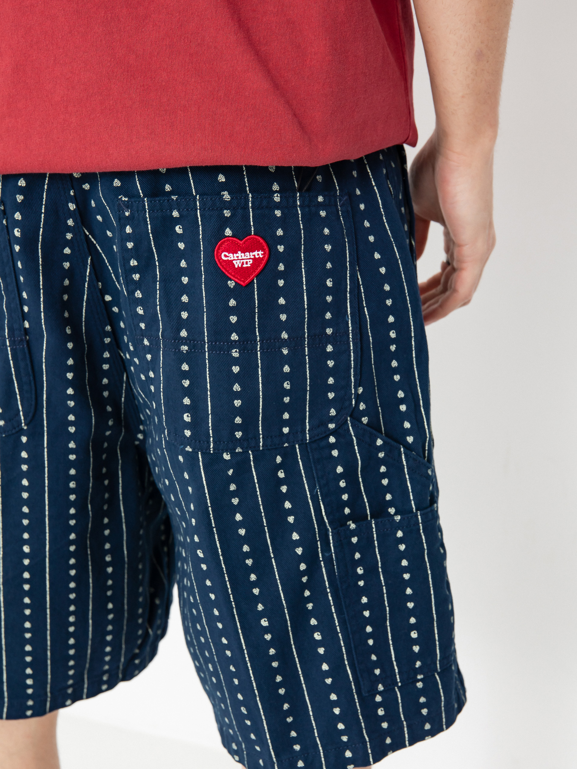 Carhartt WIP Shorts Drewe (heart c pinstripe/ink/natural)