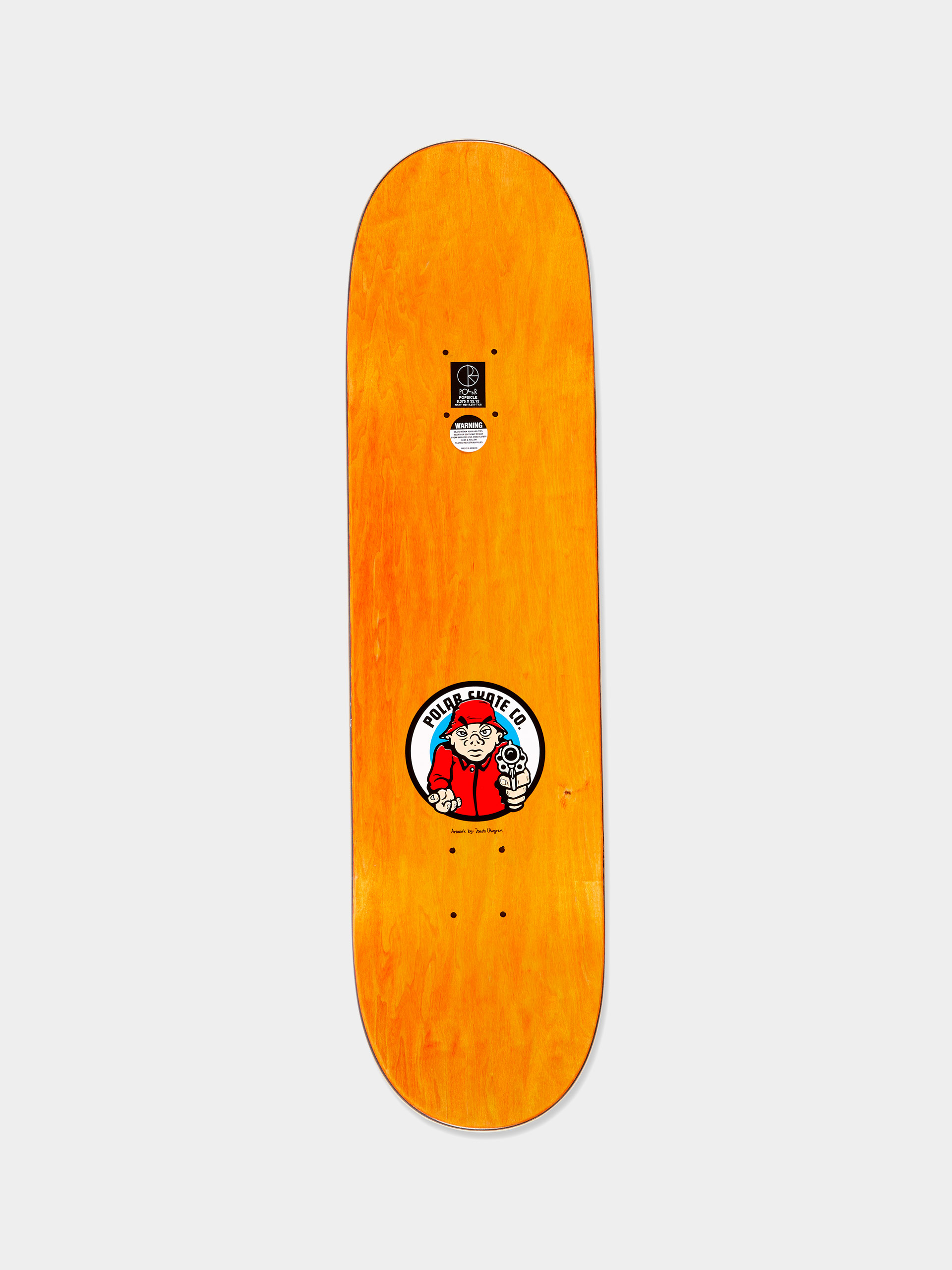 Polar Skate Deck Emile Laurent High School (orange)
