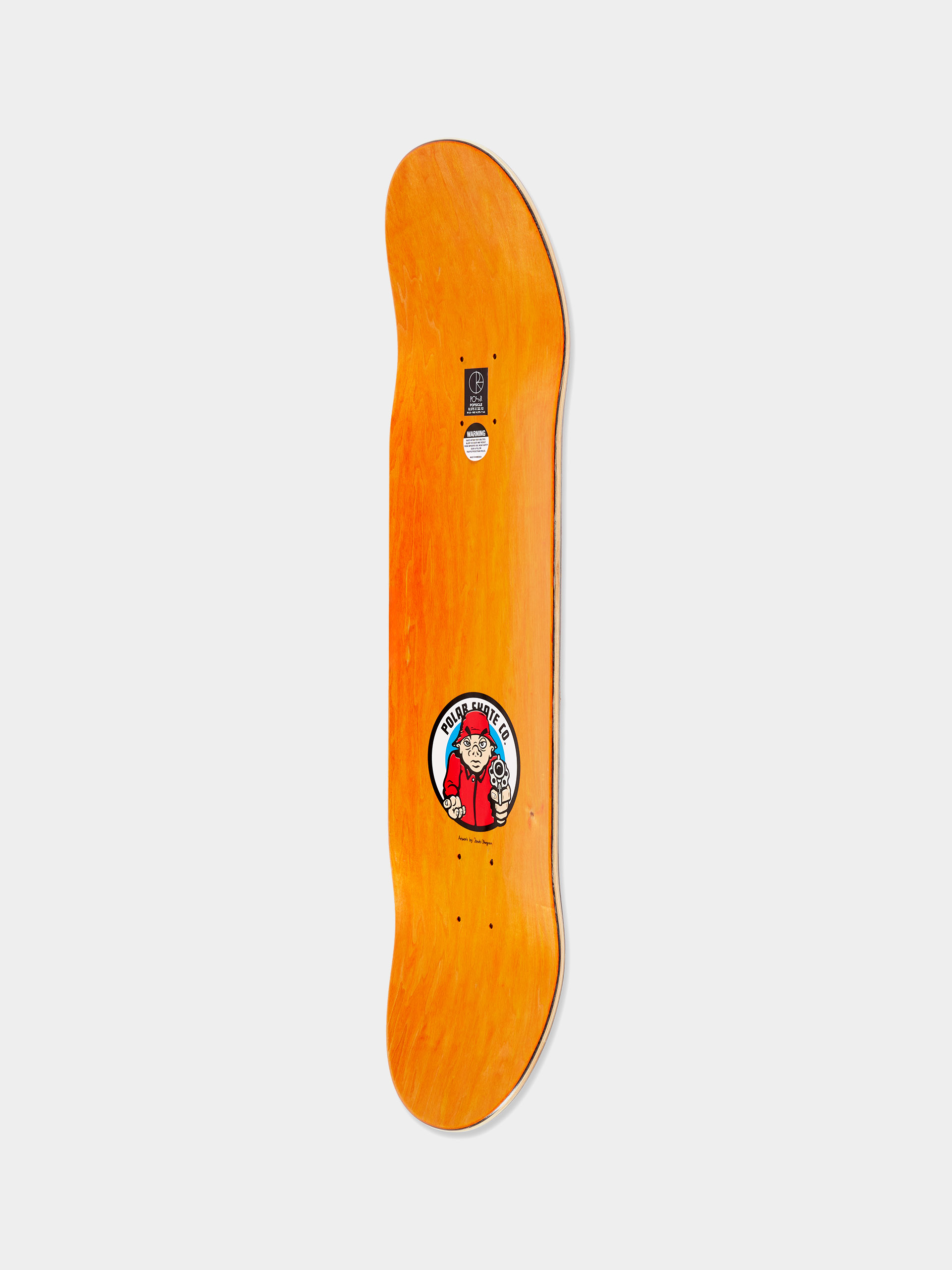Polar Skate Deck Emile Laurent High School (orange)