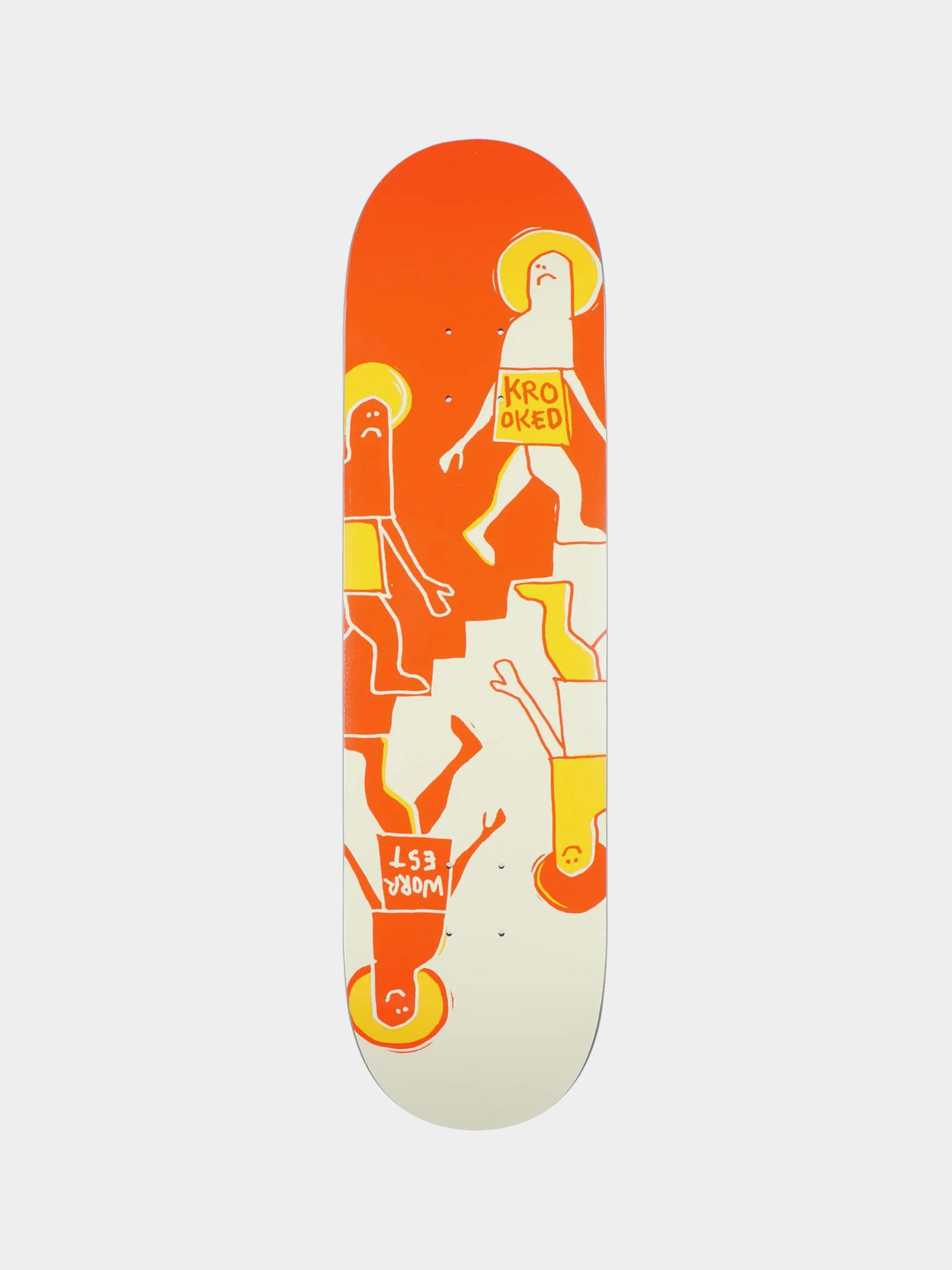 Krooked Deck Worrest Up Down (orange/beige)