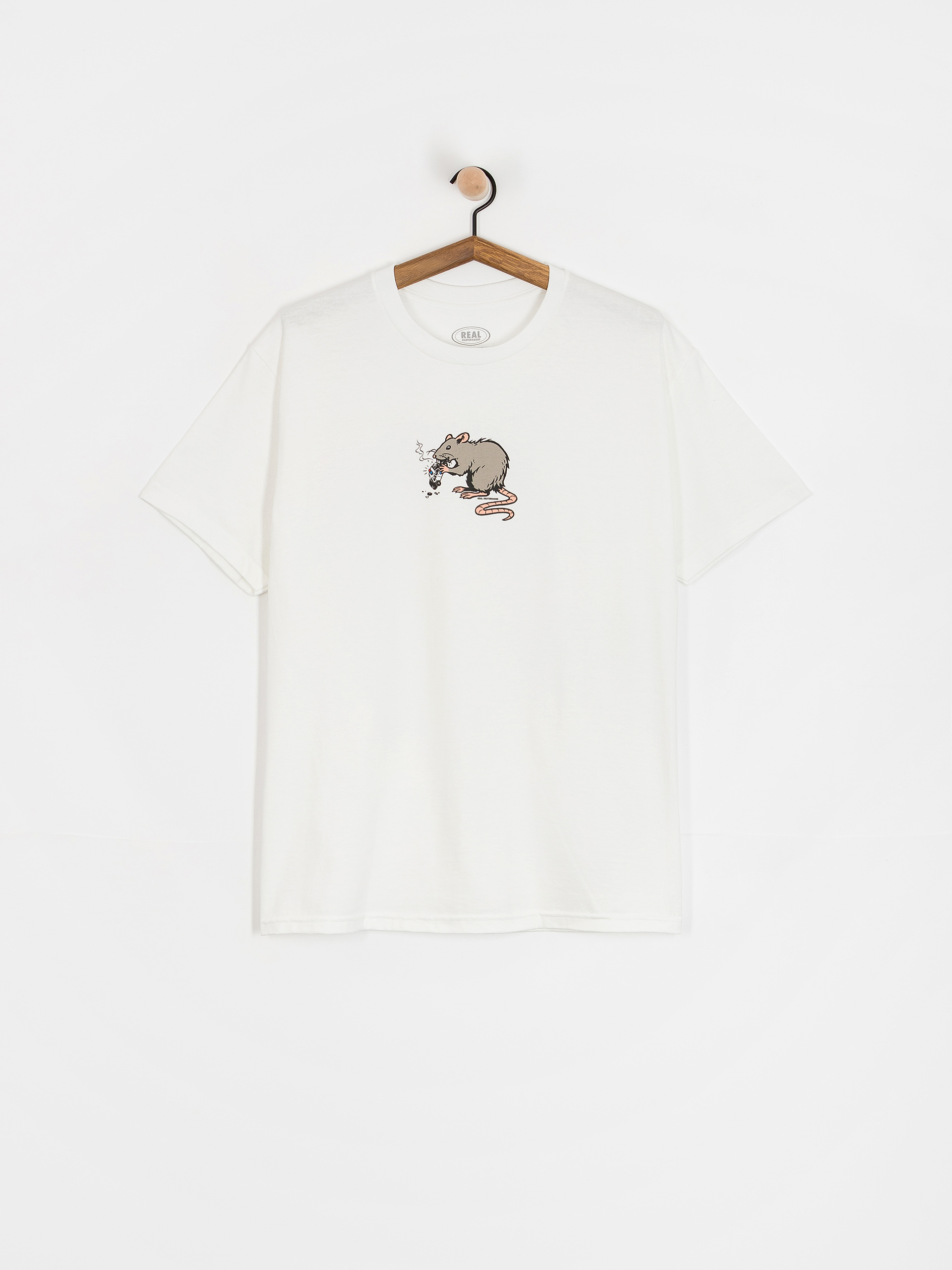 Real Street Cleaner T-Shirt (white w/multi color print)