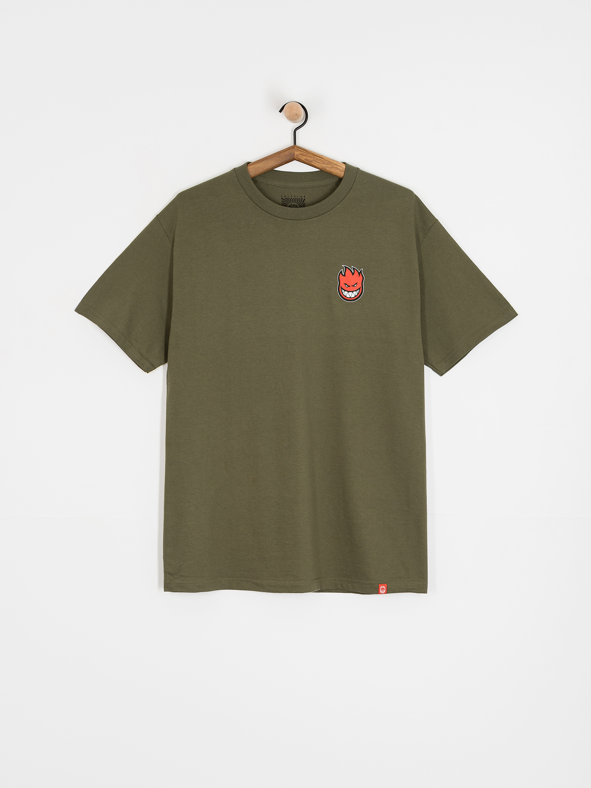 Spitfire Lil Bighead Fill T-Shirt (military green w/red black&white print)