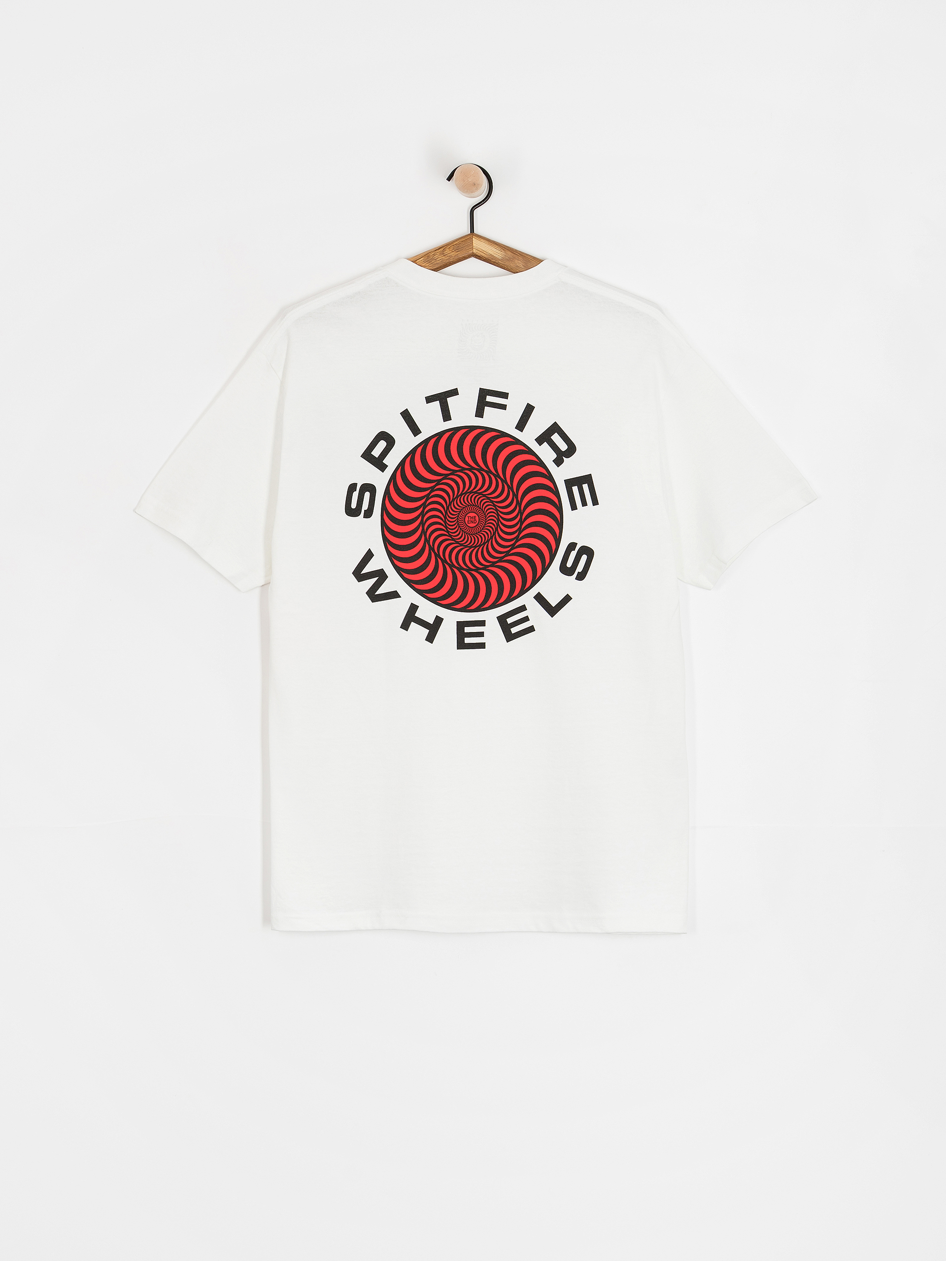 Spitfire Classic 87 Swirl Fill T-Shirt (white w/black&red prints)