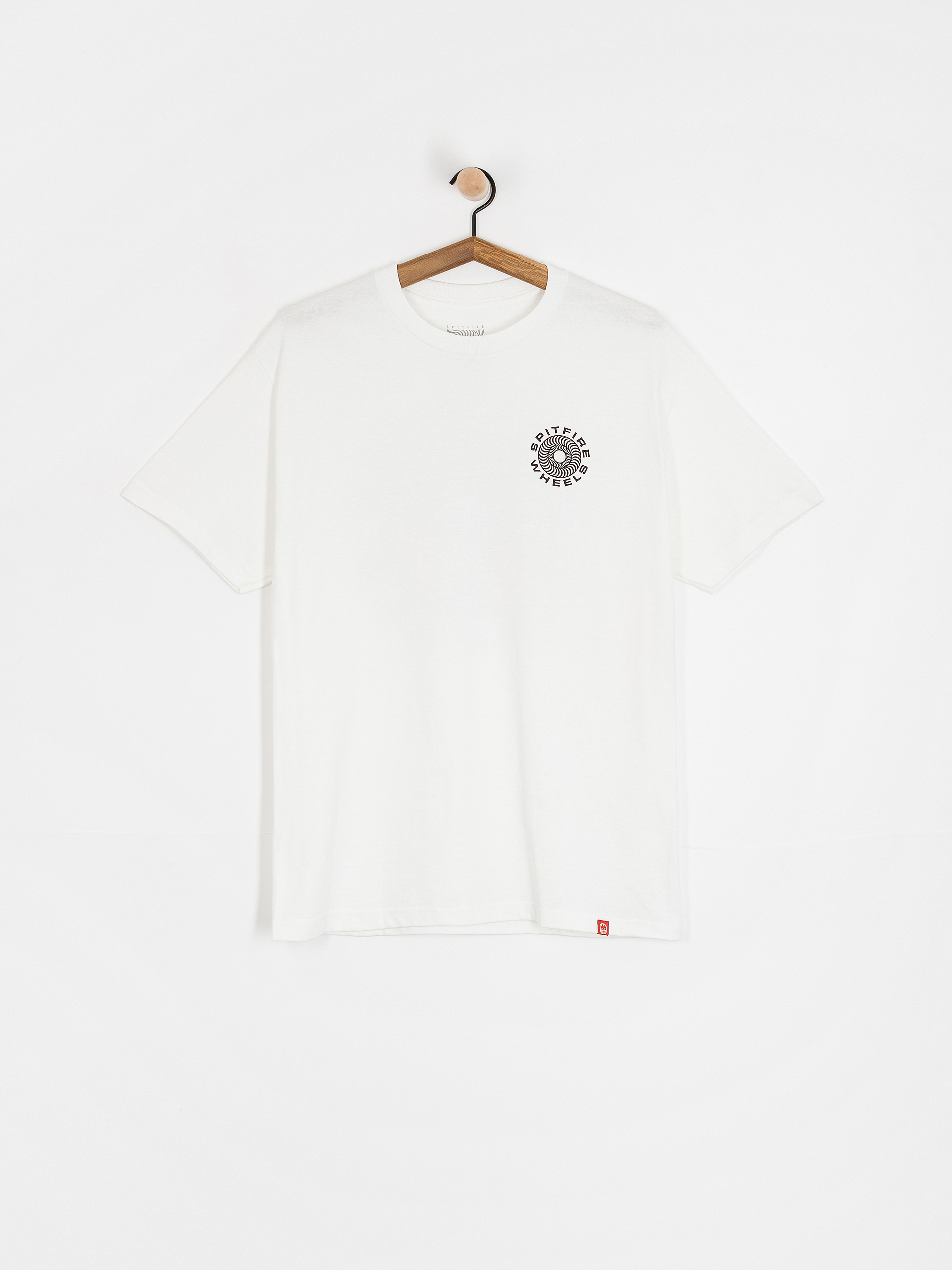 Spitfire Classic 87 Swirl Fill T-Shirt (white w/black&red prints)