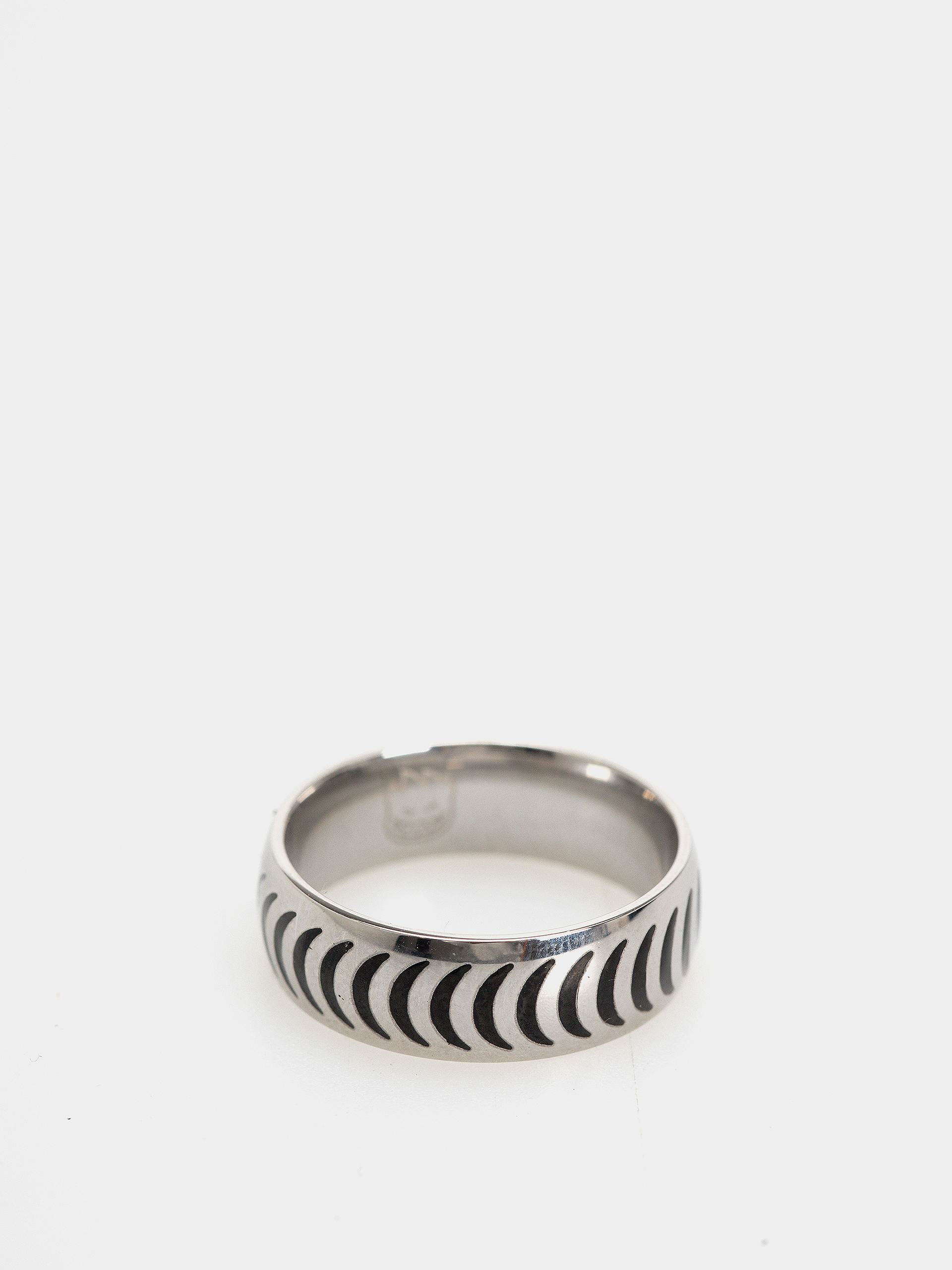 Spitfire Akcesoria Crescent Ring (stainless steel w/black fill)