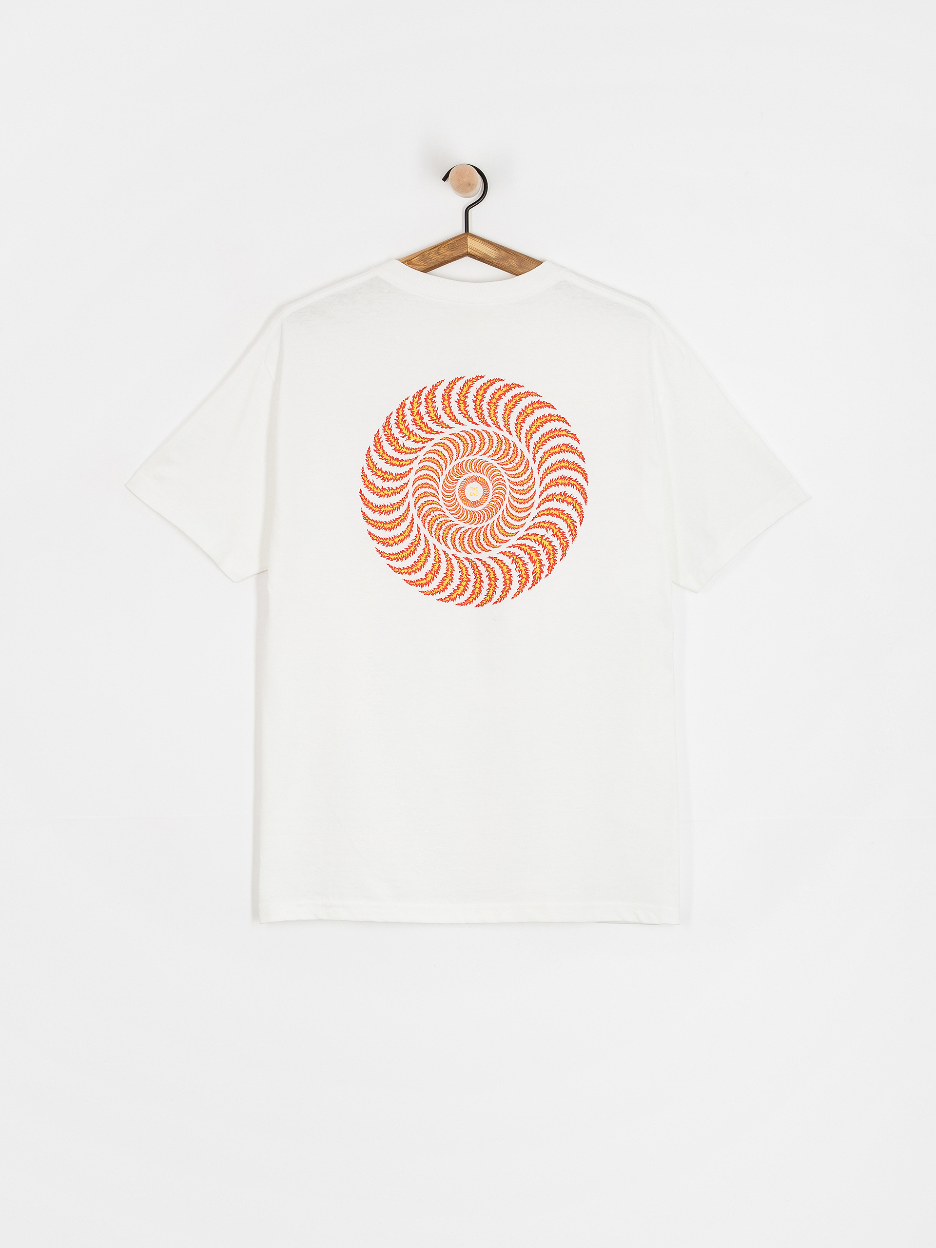 Spitfire Og Classic Flame T-Shirt (white w/red yellow&black prints)