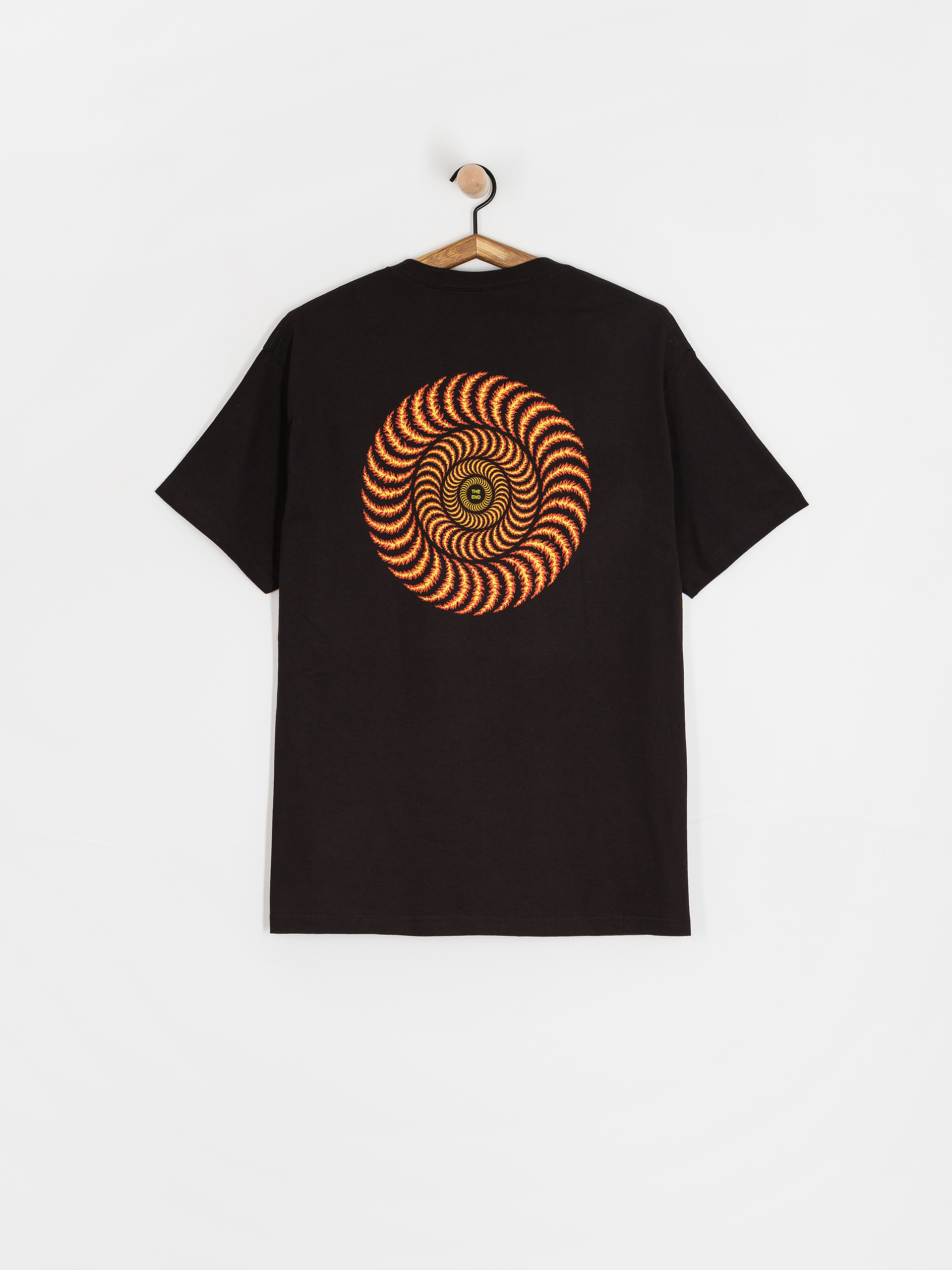 Spitfire Og Classic Flame T-Shirt (black w/red&yellow prints)