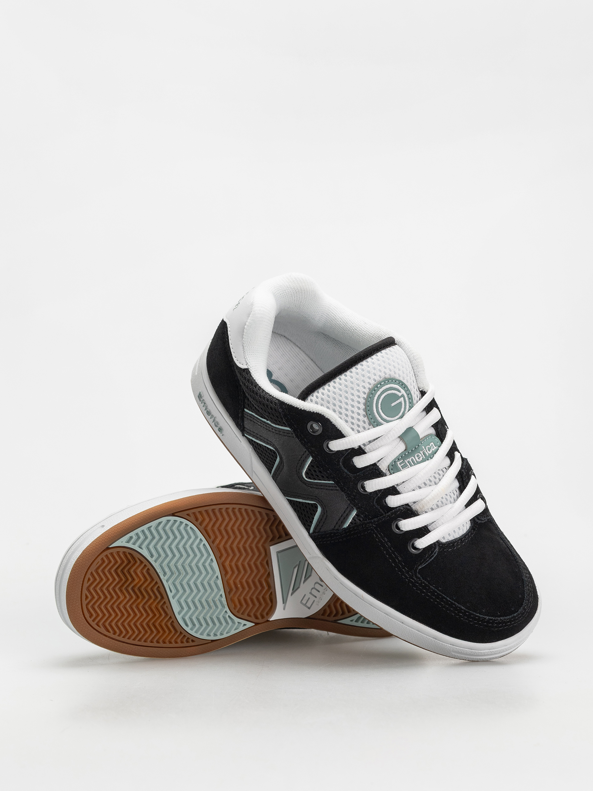 Emerica Og 1 Shoes (black/white/green)