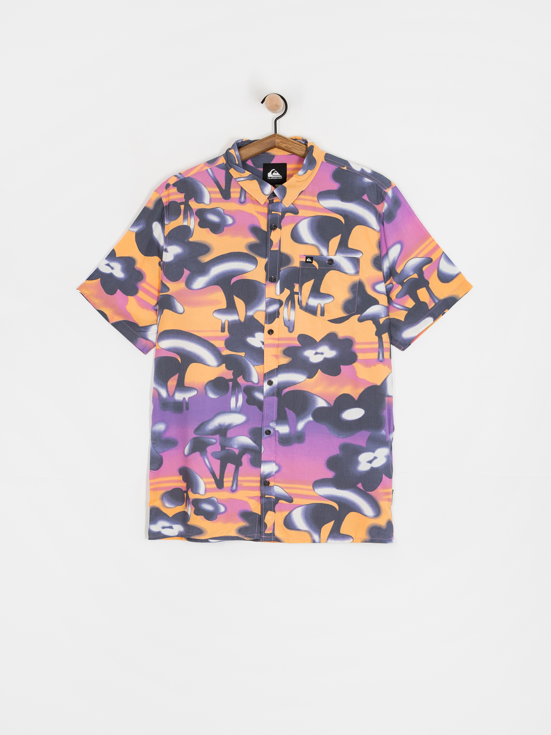 Quiksilver Safe Paradise Shirt (vintage violet biophilia)