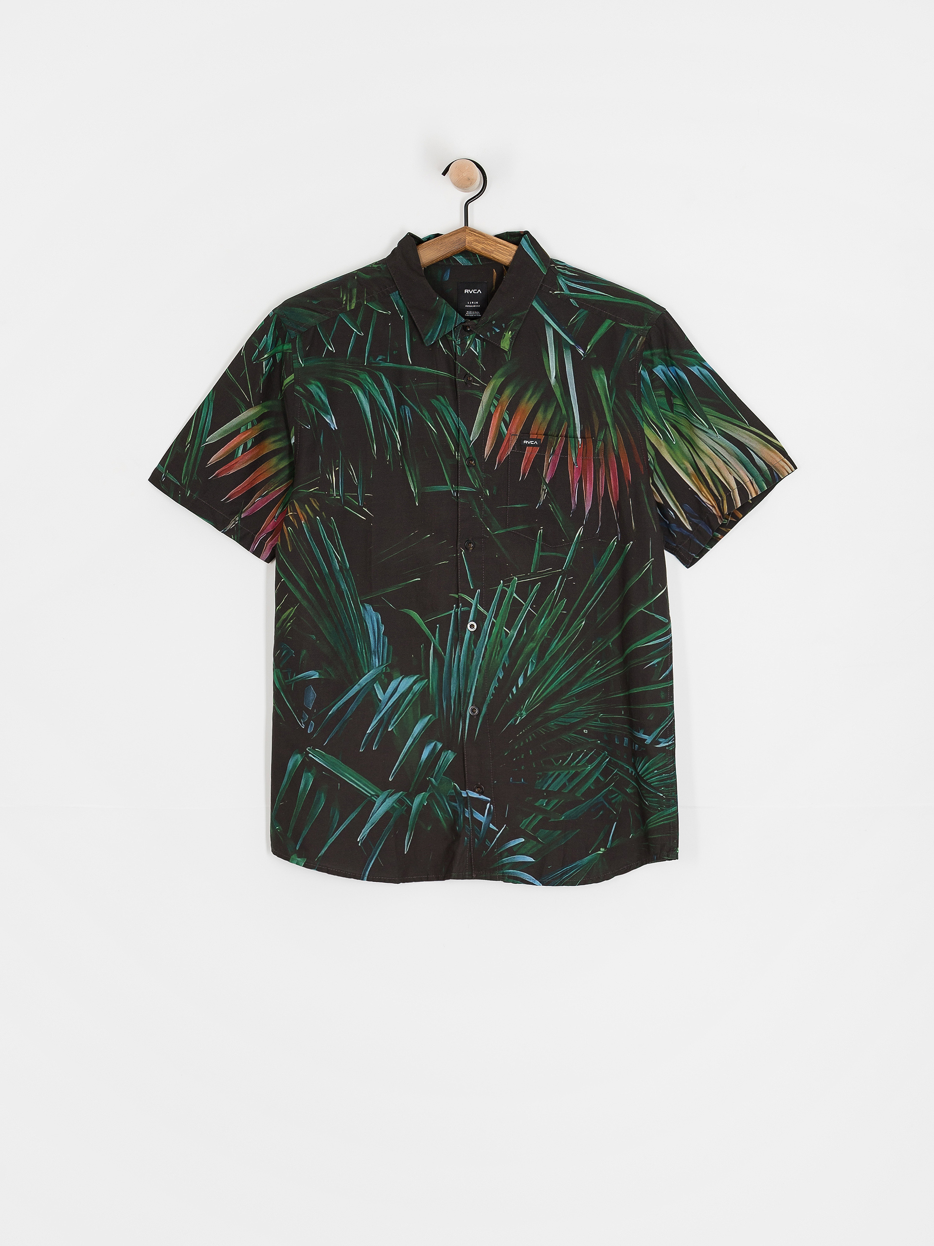 RVCA Hawaii Palms Shirt (black)