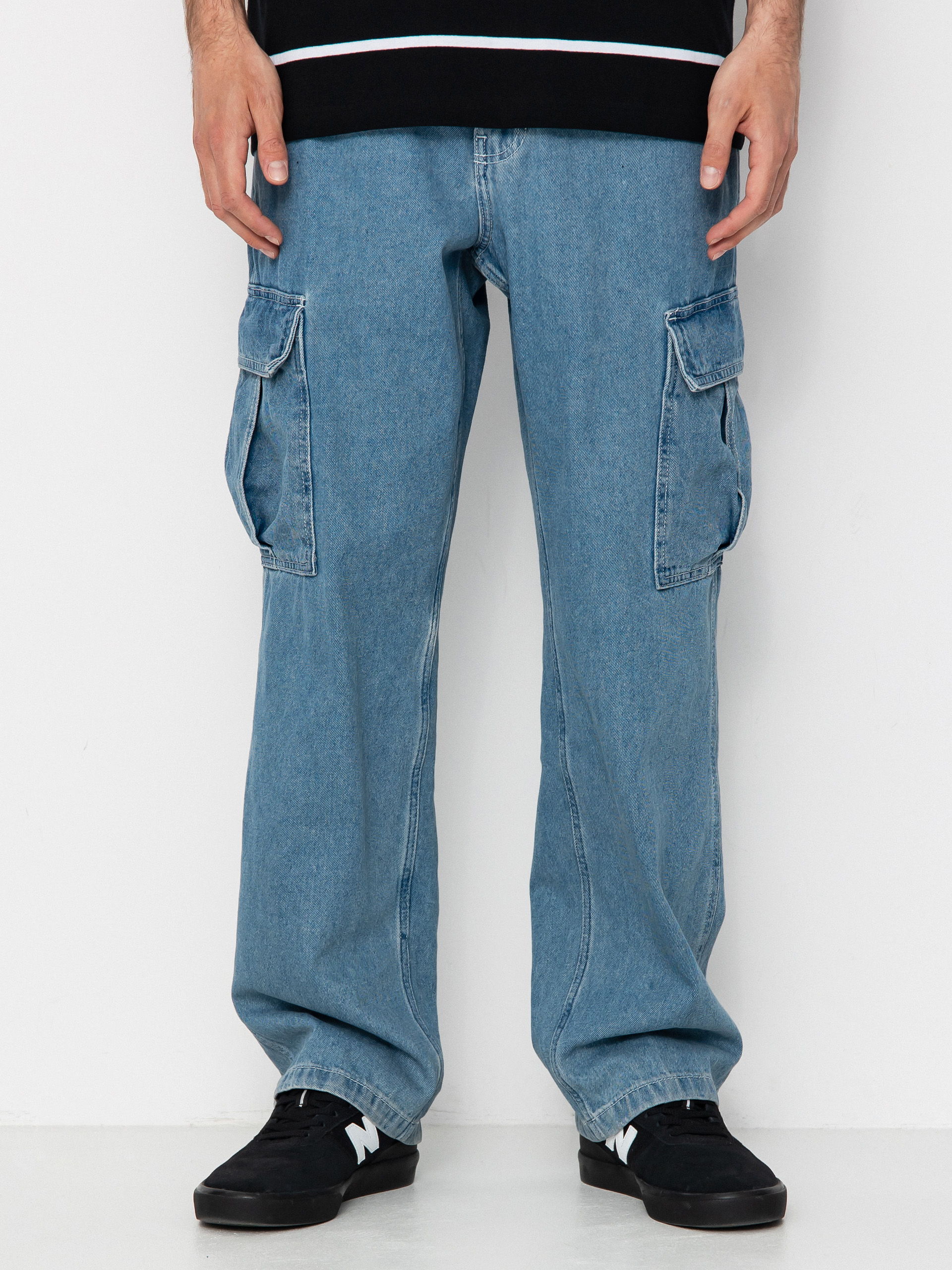 Vans Service Cargo Loose Denim Hose (stonewash/blue)