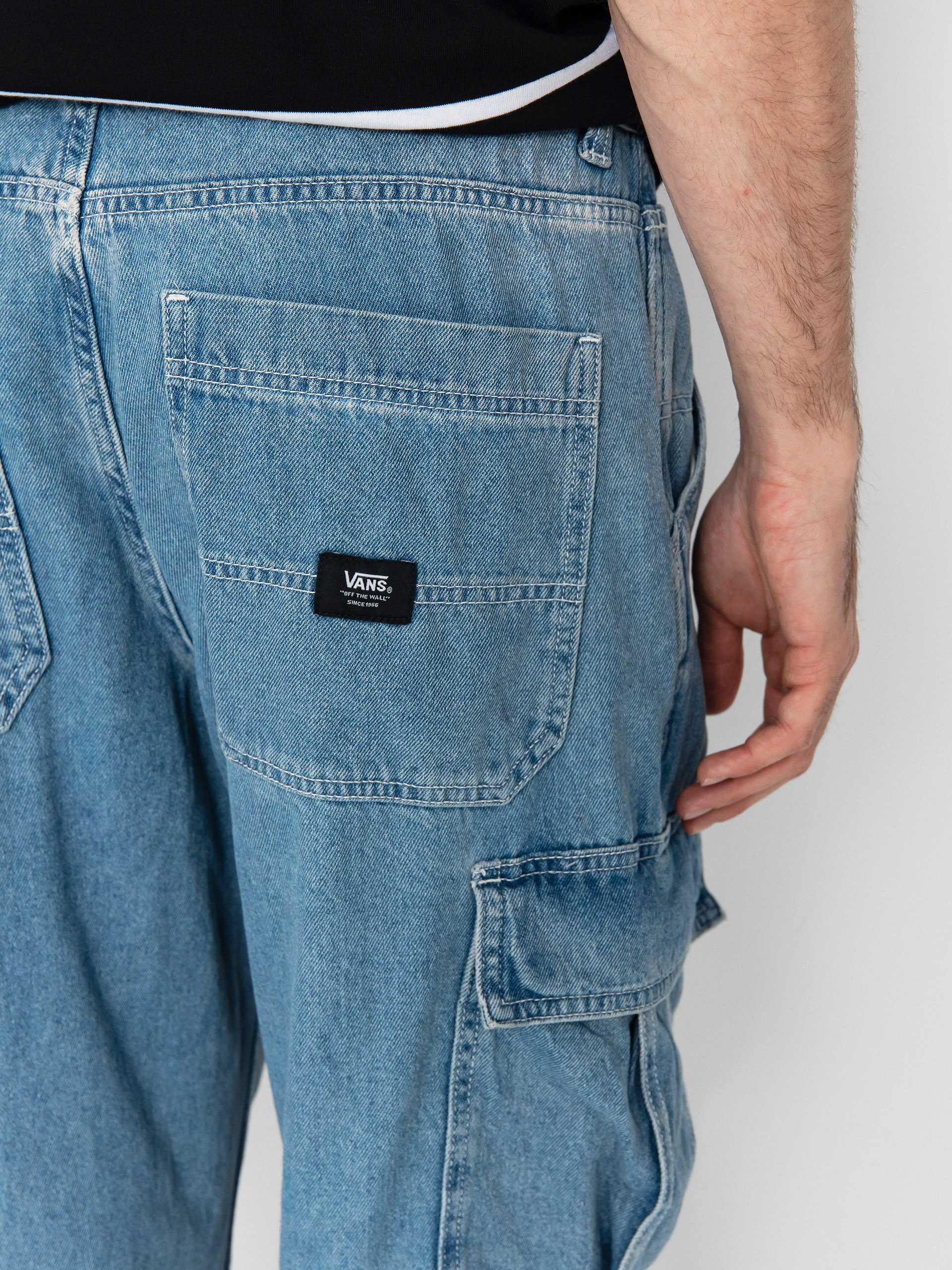 Vans Service Cargo Loose Denim Hose (stonewash/blue)