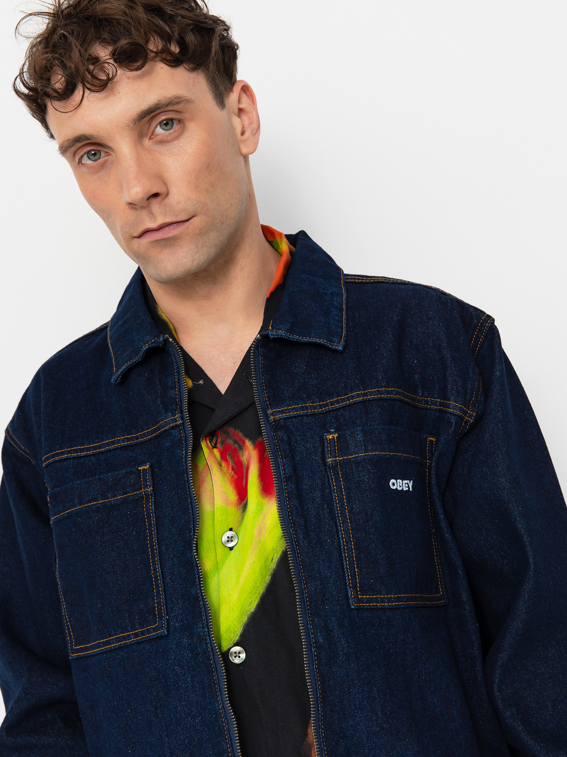 OBEY Icon Hardwork Jacket (rinse indigo)