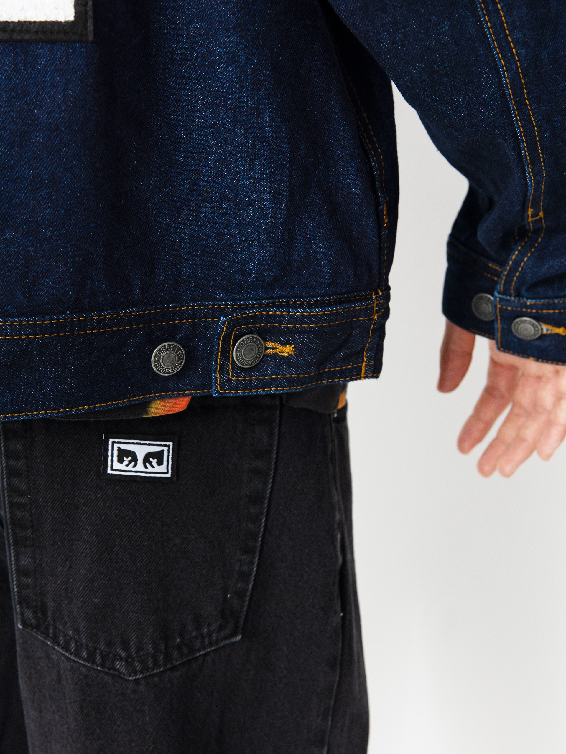OBEY Icon Hardwork Jacke (rinse indigo)