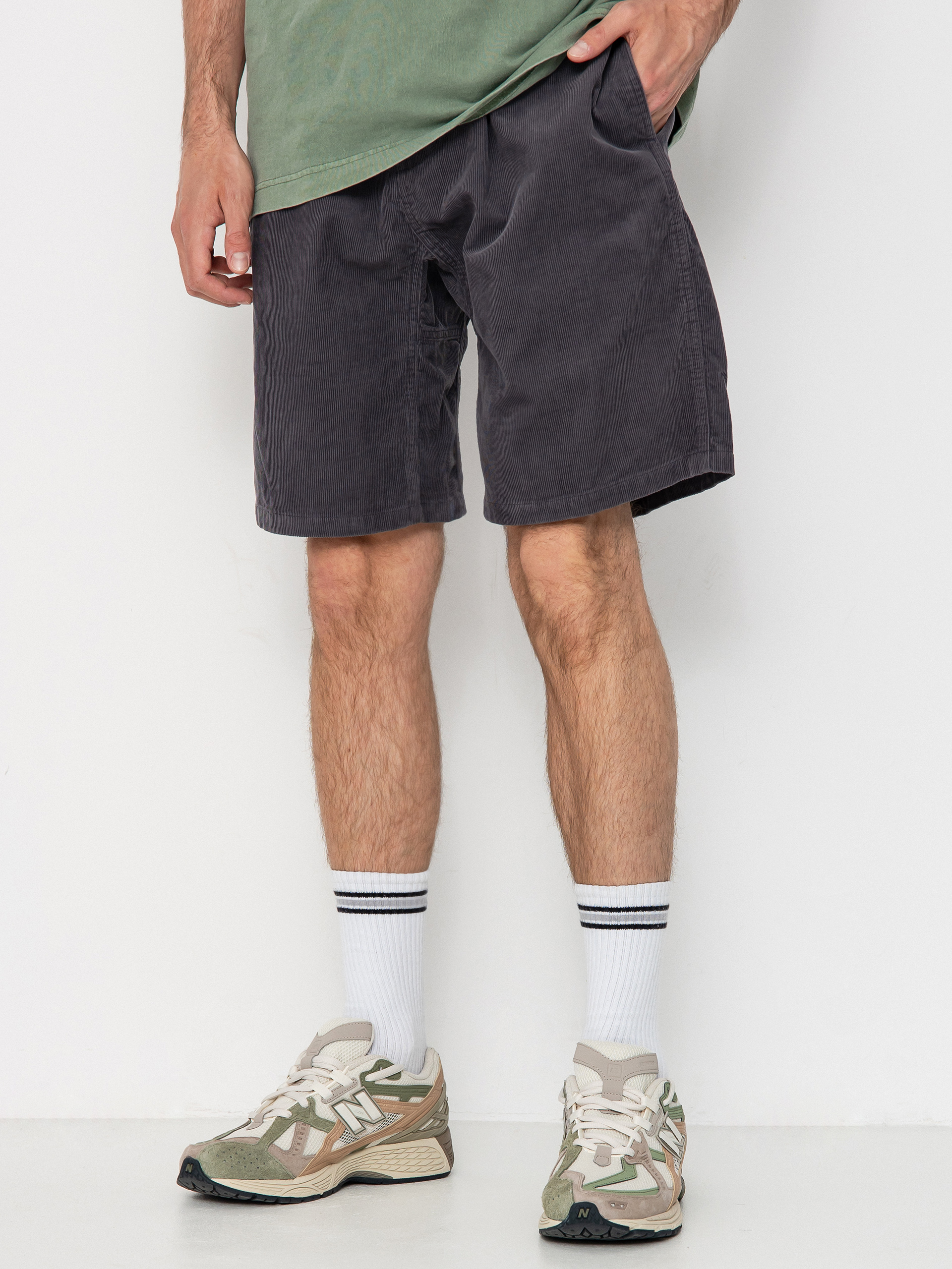 Gramicci Shorts Corduroy G-Short - grey (charcoal)