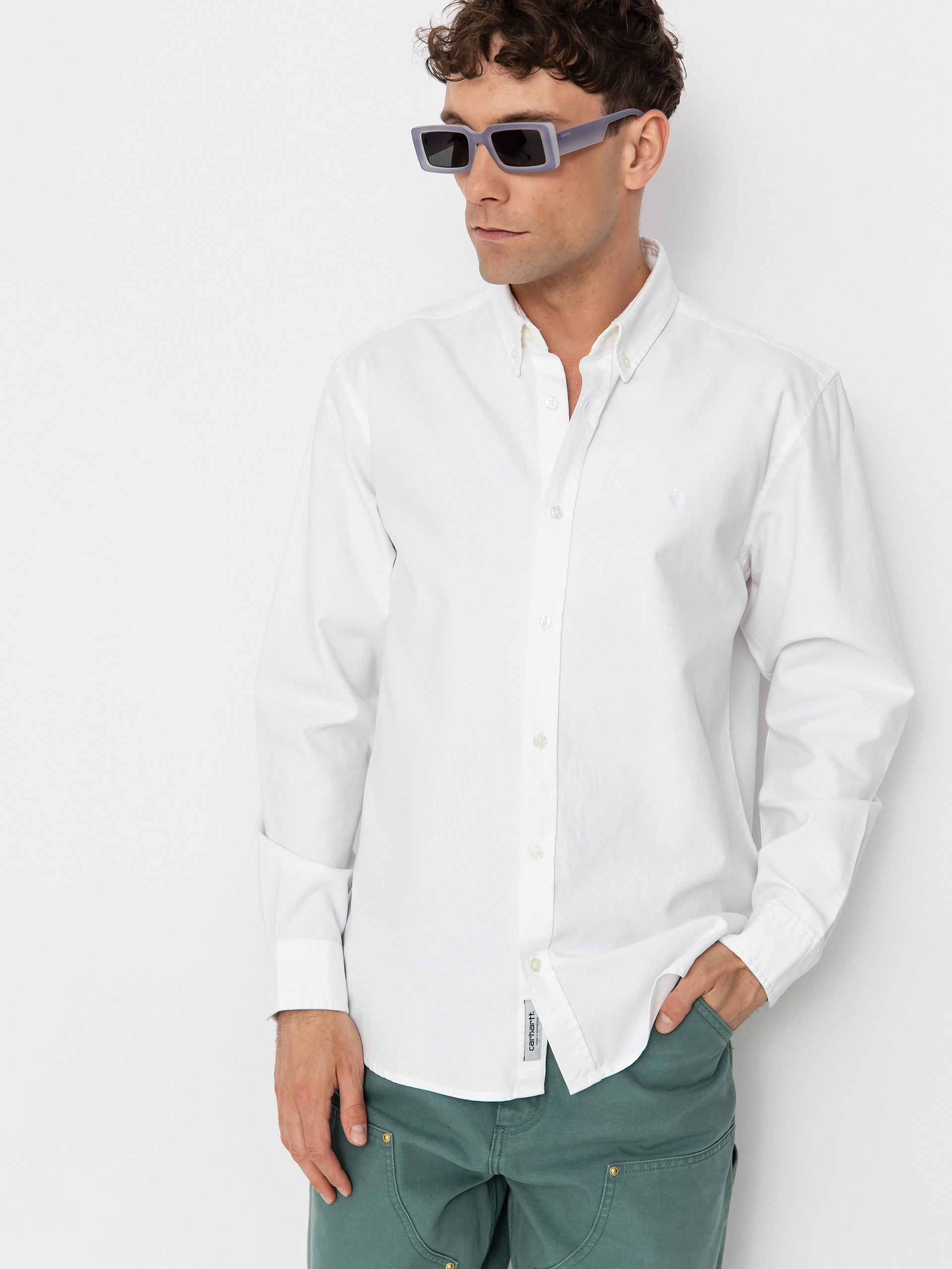 Carhartt WIP Bolton Hemd (white)