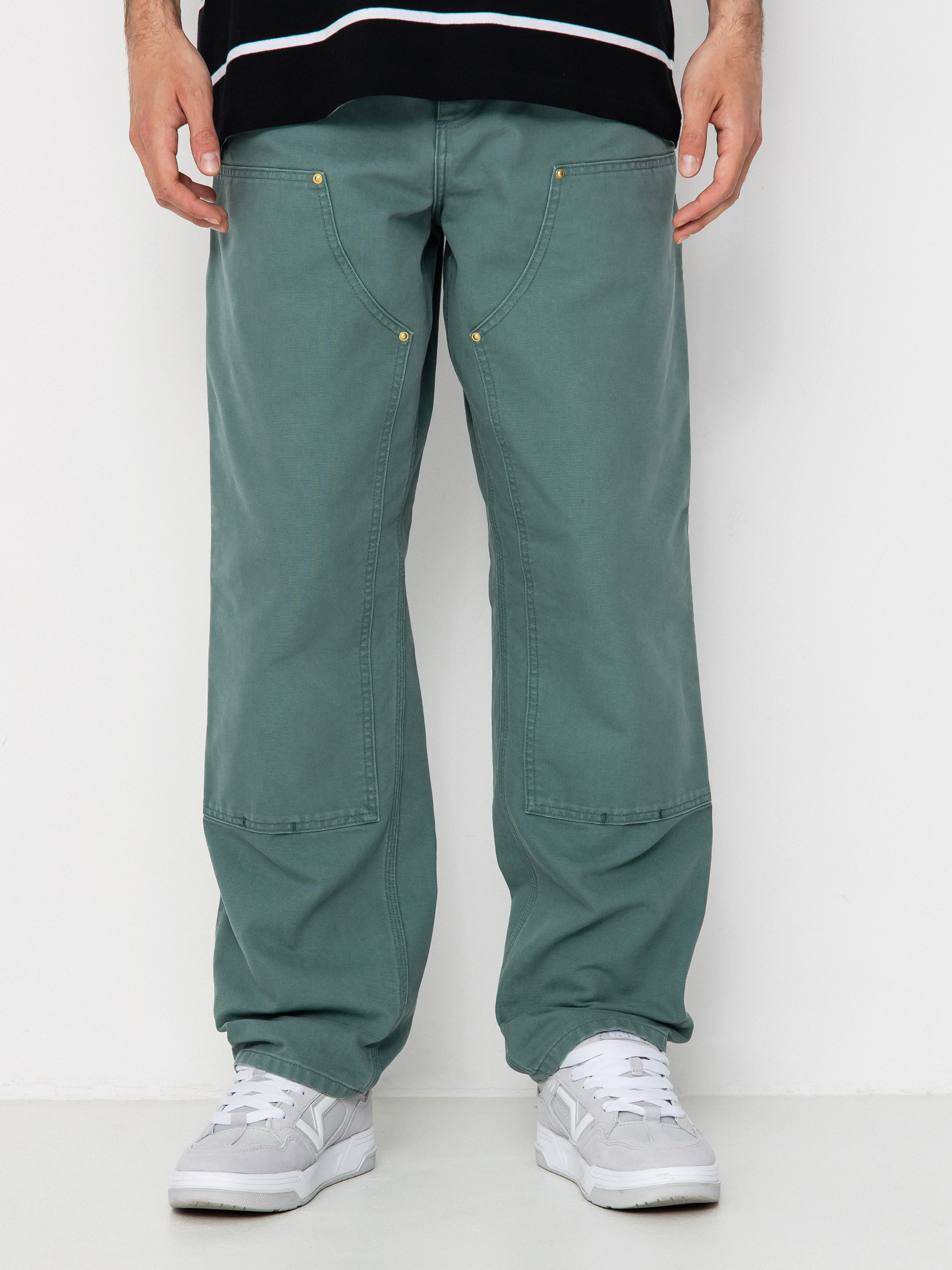 Carhartt WIP Double Knee Pants - green (silver pine)