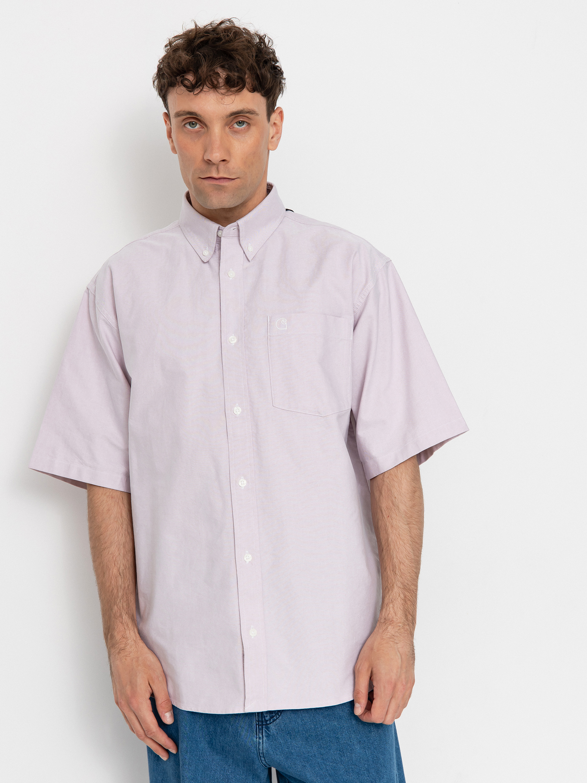 [CARHARTTWIP] S/S BRAXTON SHIRT ★大人気★ Carhartt WIP S/S Braxton Shirt, Bleach / Wax | Official