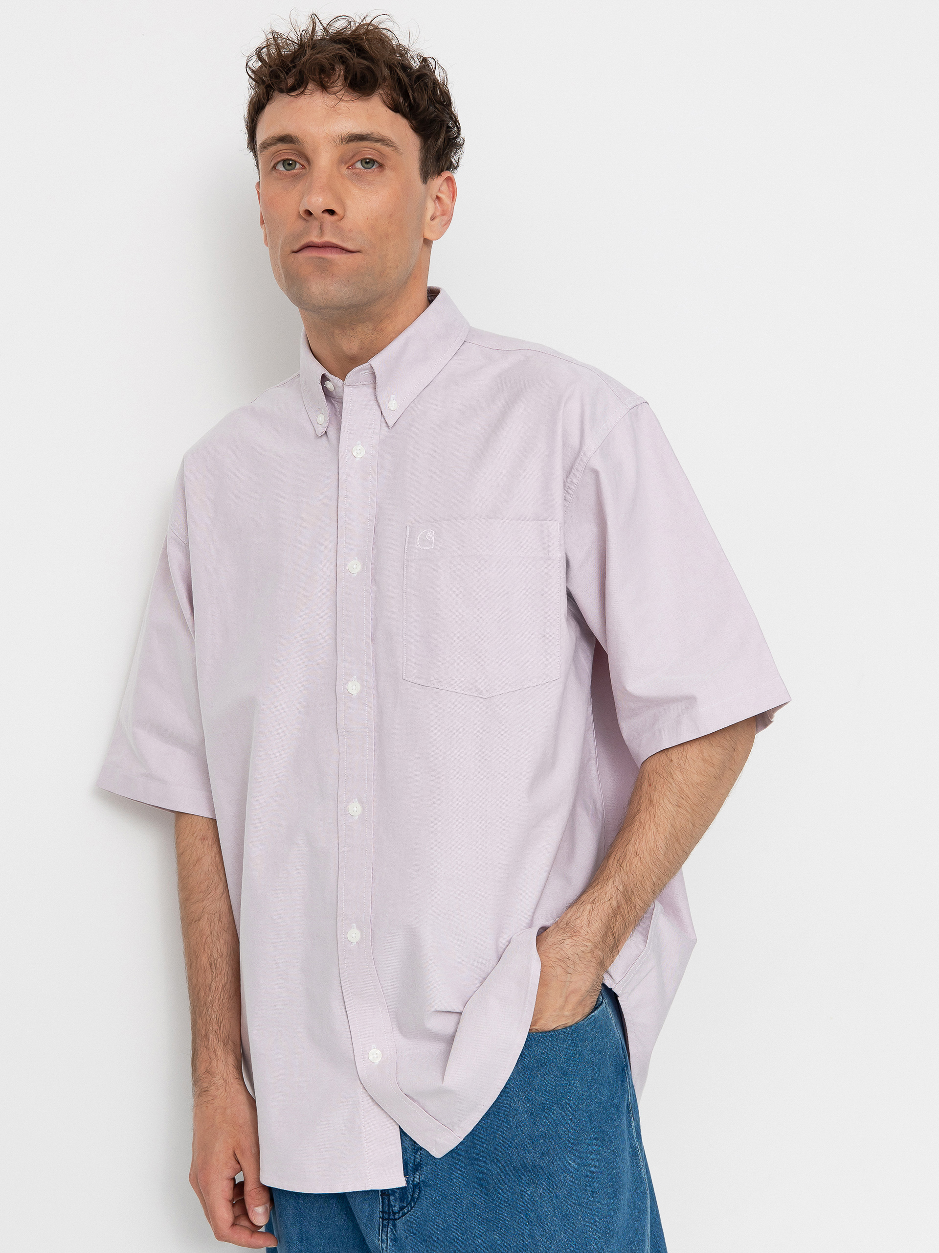 Carhartt WIP Braxton Shirt - transparent (hortensia/wax)