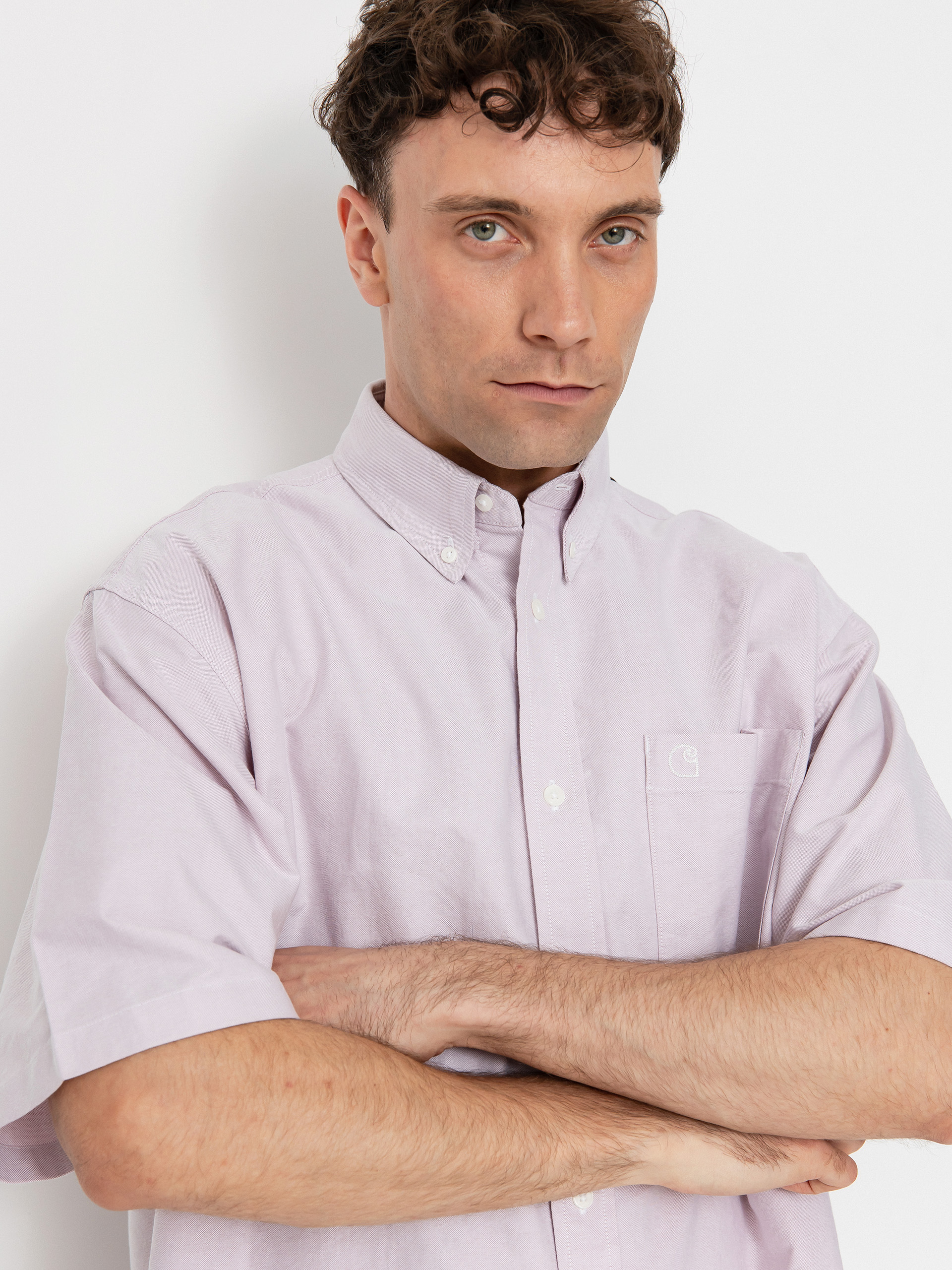Carhartt WIP Braxton Shirt - transparent (hortensia/wax)