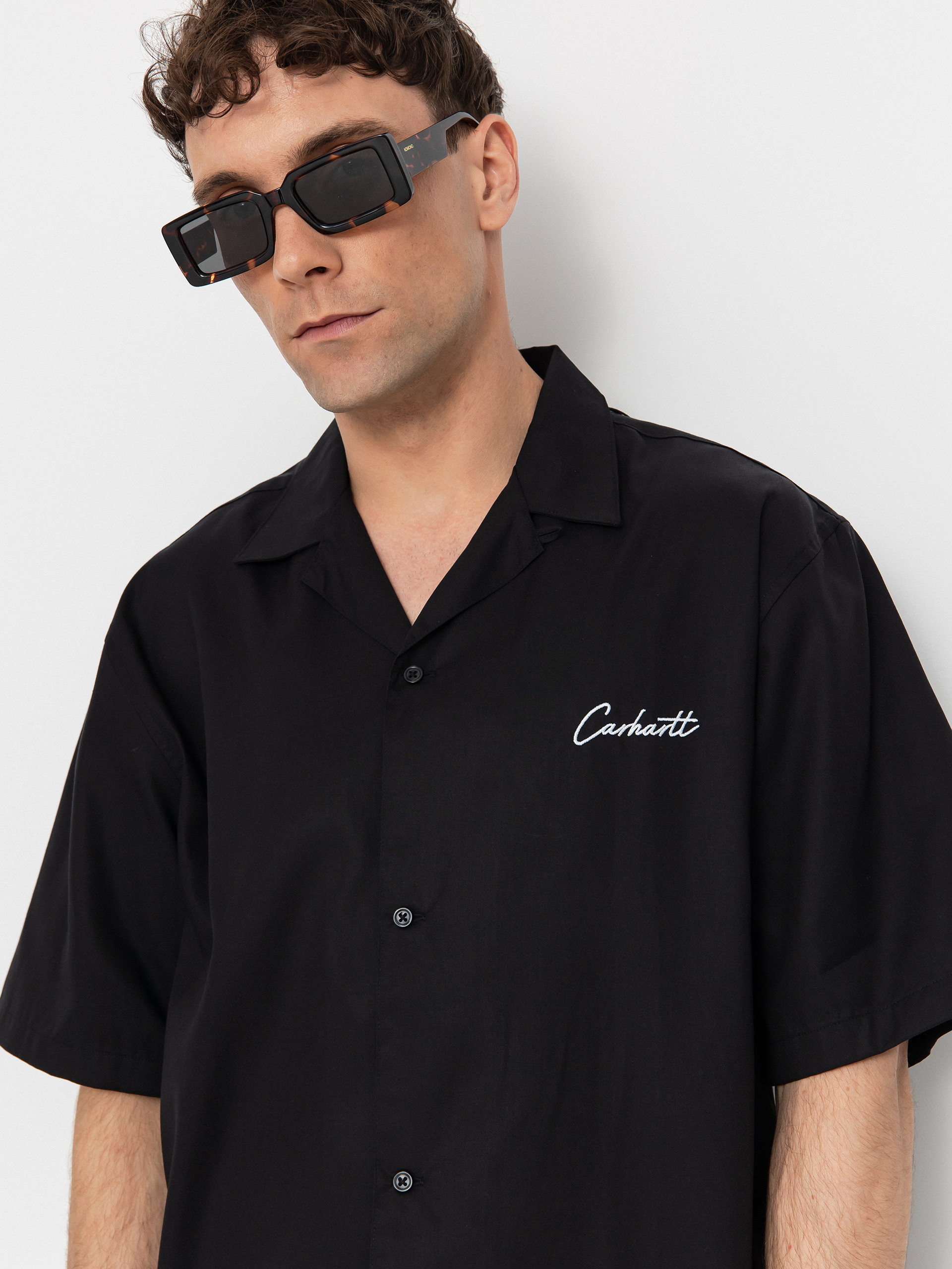 Carhartt WIP Delray Hemd (black/white)