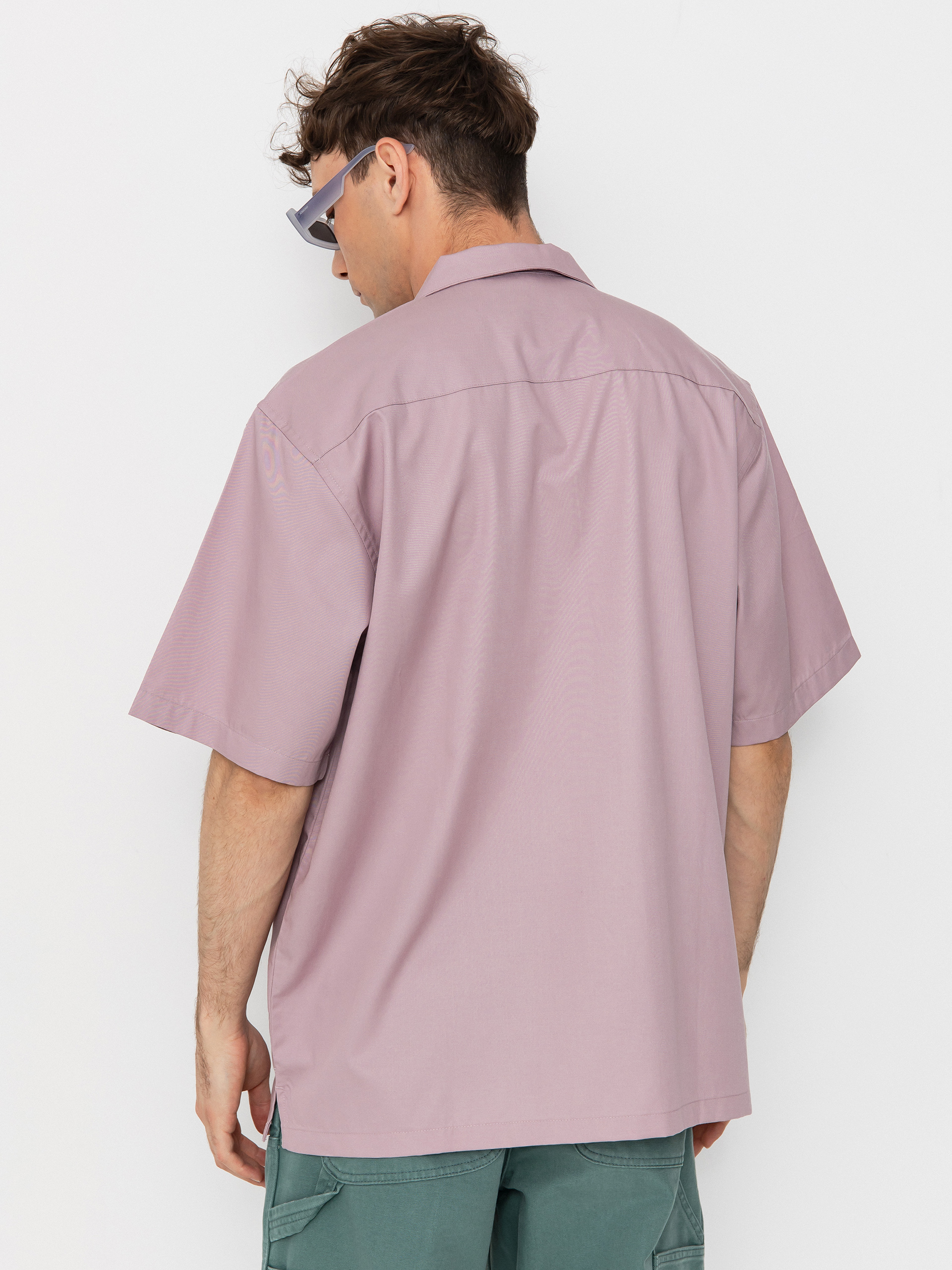 Carhartt WIP Delray Shirt - pink (hortensia/white)