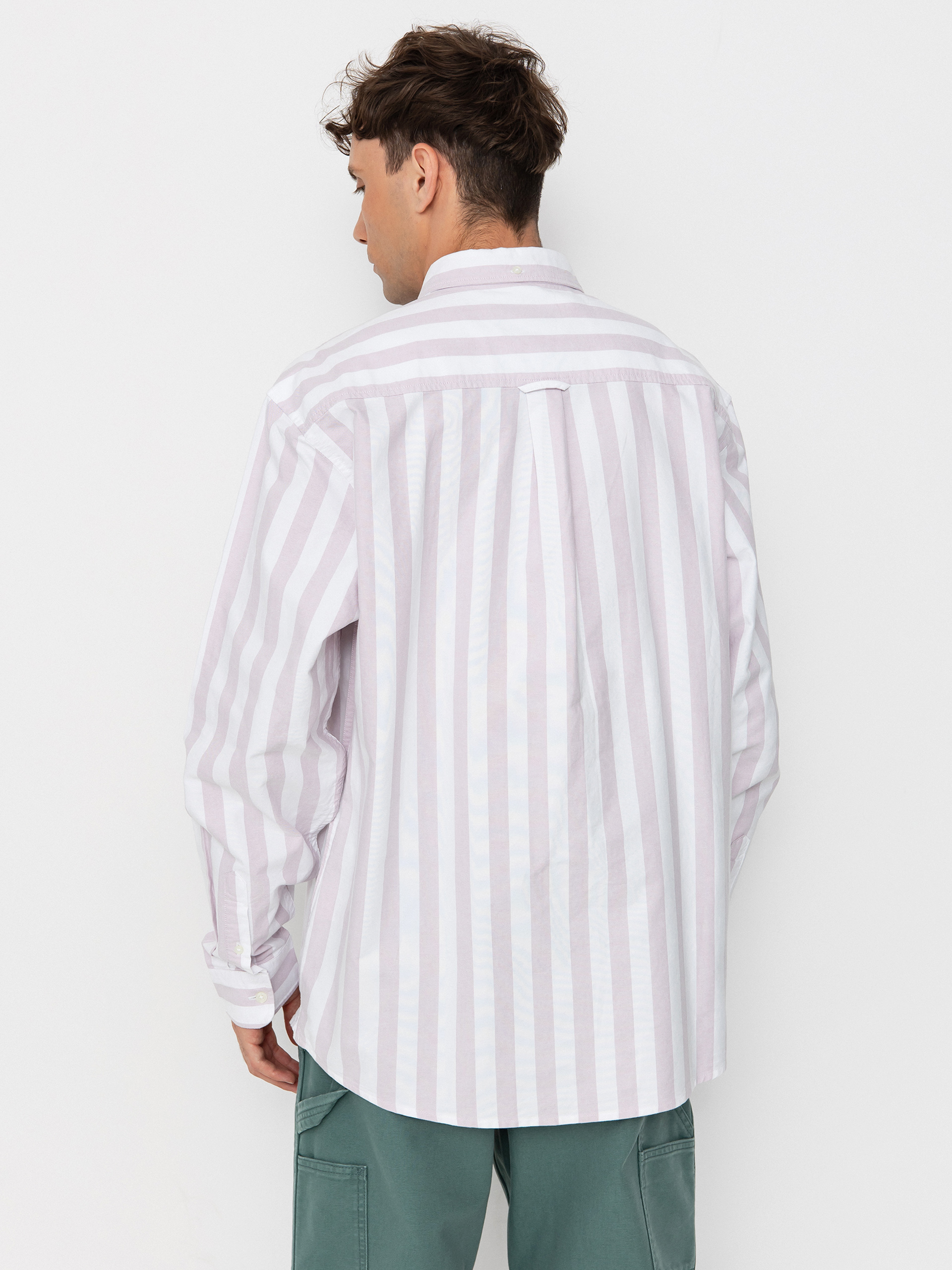 Carhartt WIP Dillion Shirt (dillion stripe/hortensia/white)