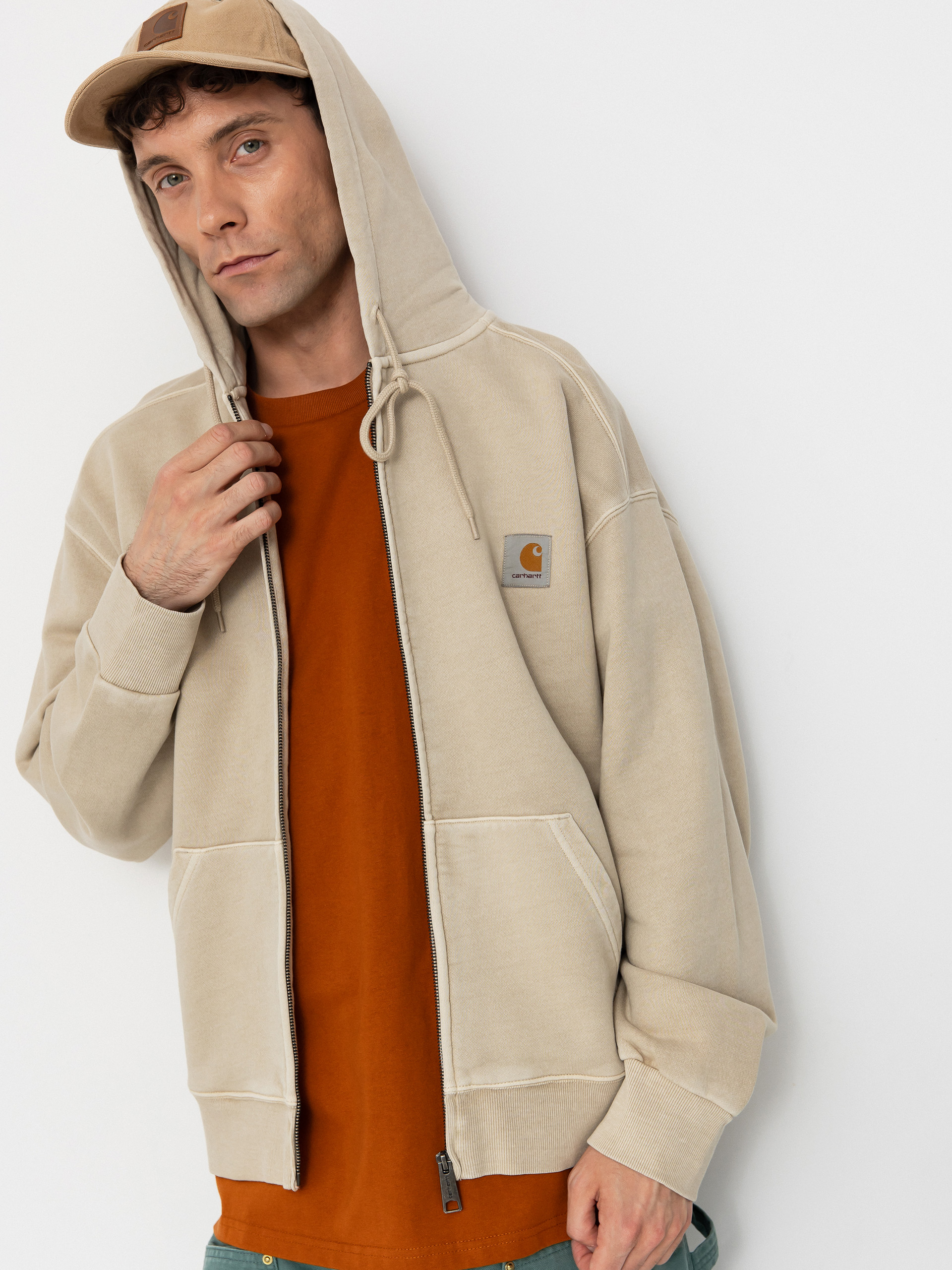 Carhartt WIP Nelson ZHD Hoodie - beige (fleur de sel)