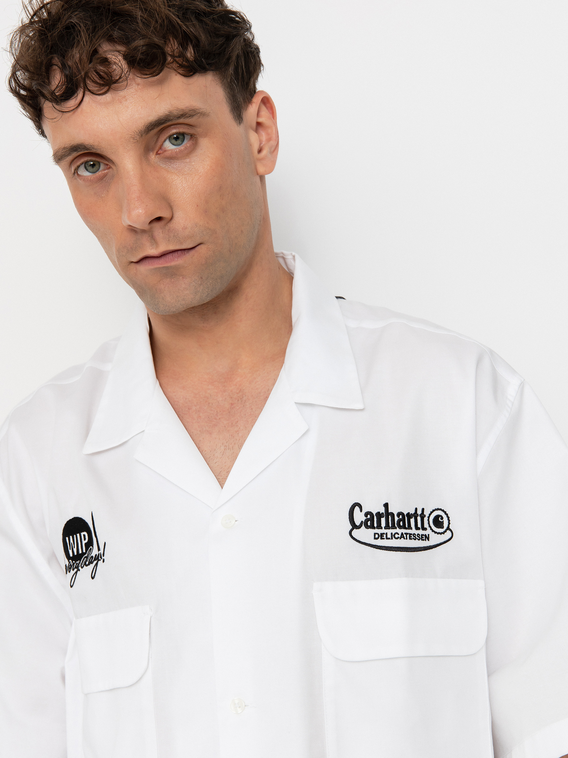 Carhartt WIP Hemd Deli (white/black)