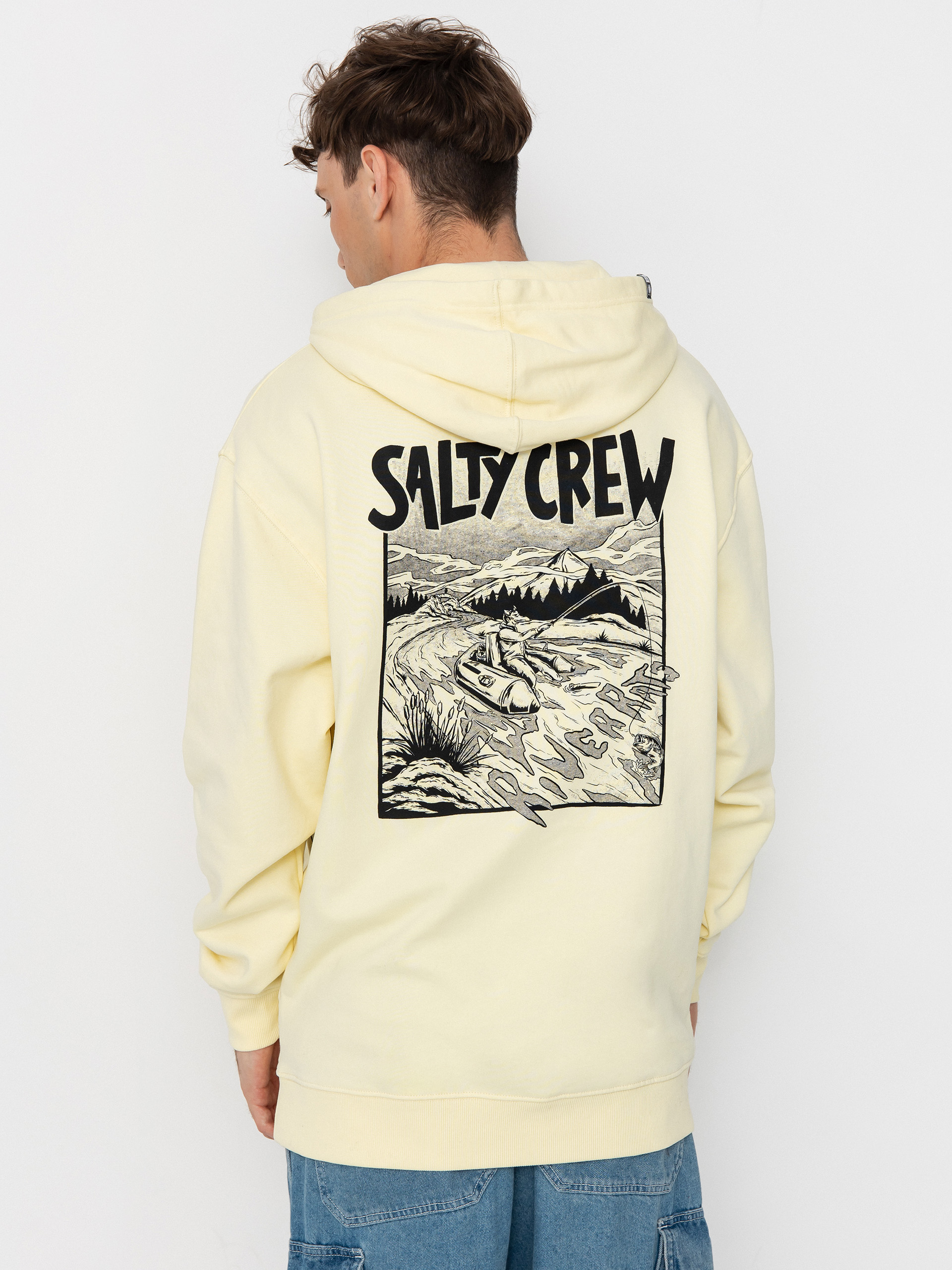 Salty Crew River Rats HD Hoodie (transparent yellow)