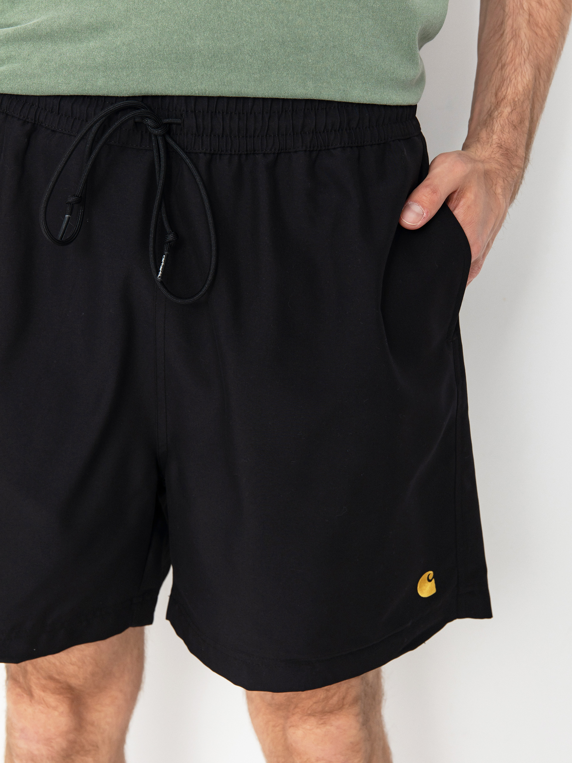 Carhartt WIP Shorts Chase Swim (black/gold)